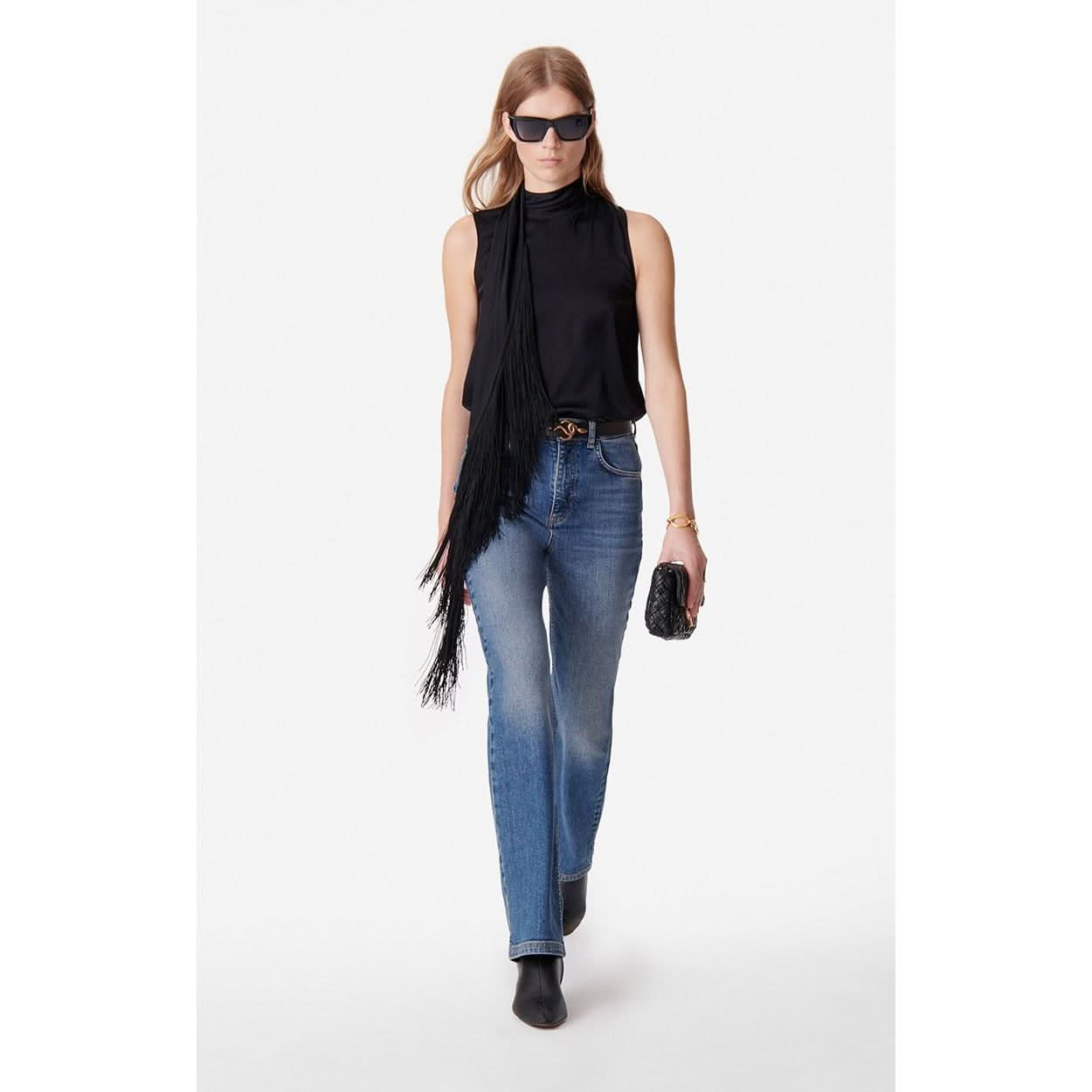 Sleeveless Black Top | Black Django Top | Primm's