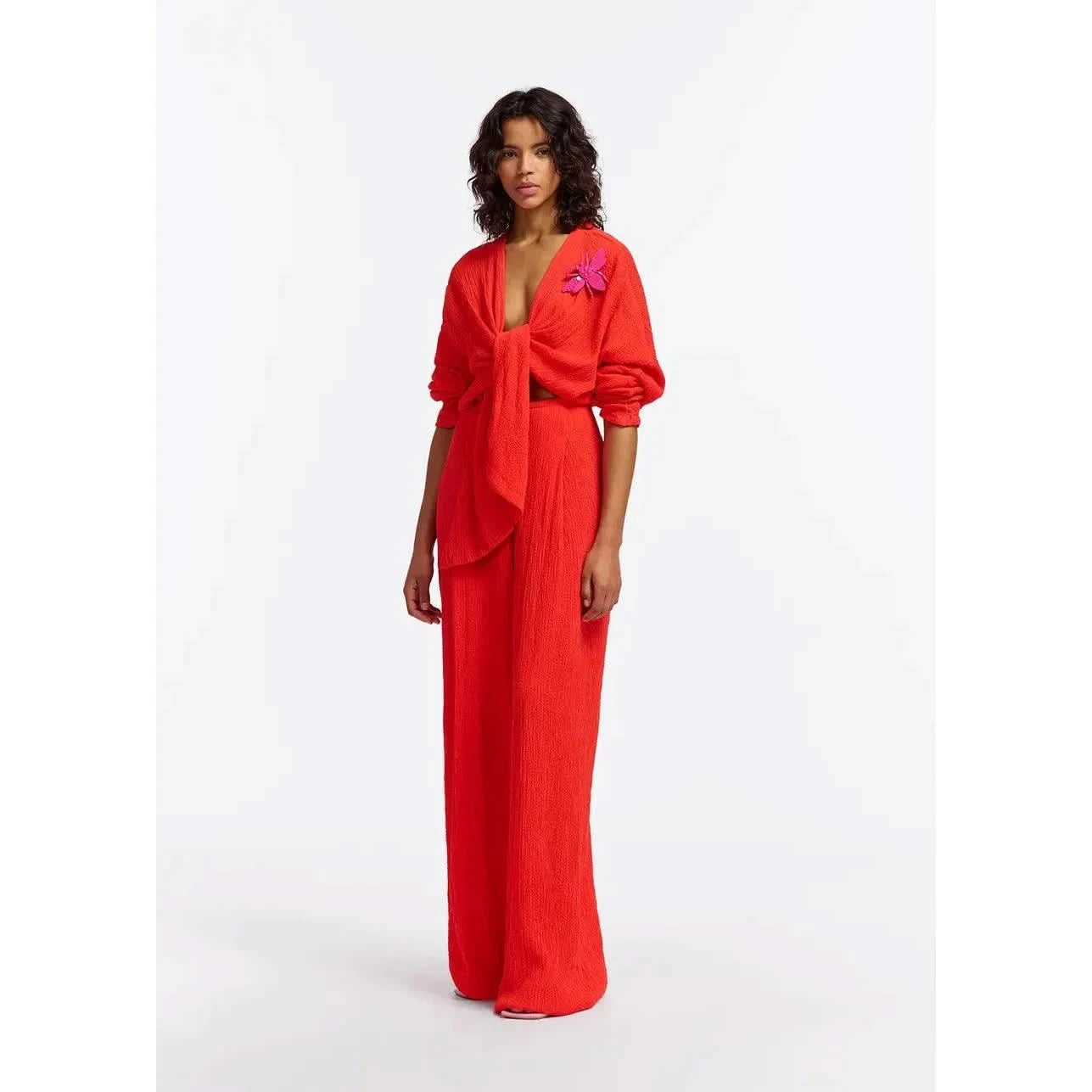 Essentiel Antwerp Forty Jumpsuit in Red - Primm's