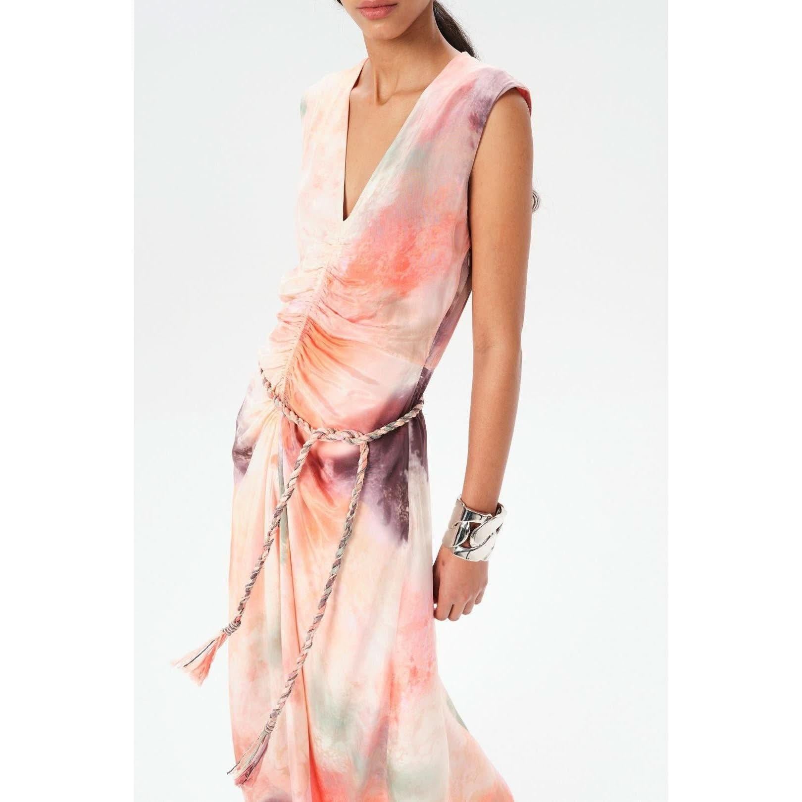 Maria Cher Jufre Tora Long Dress in Wild Rose - Primm's