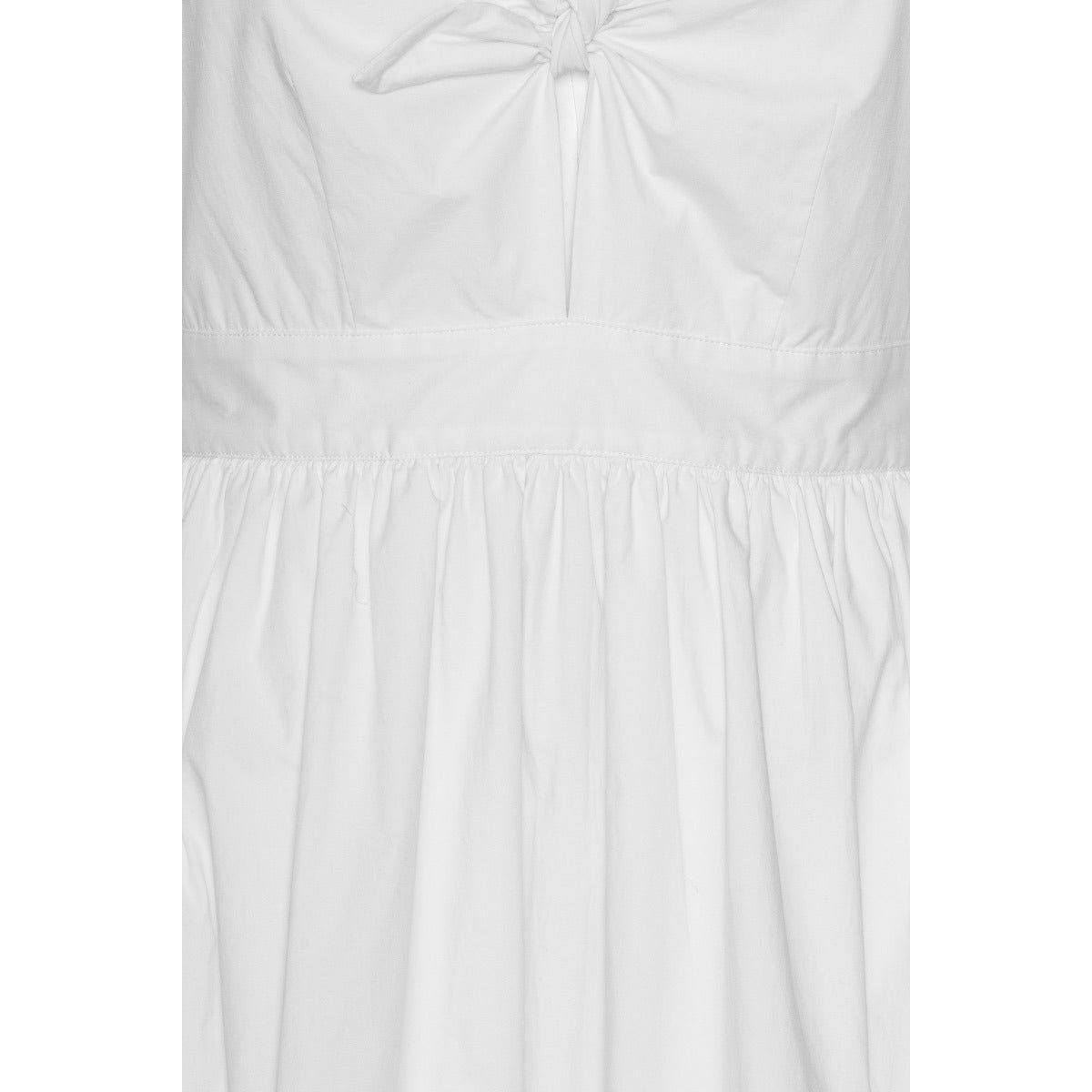 Rotate Puff Sleeve Midi Dress White