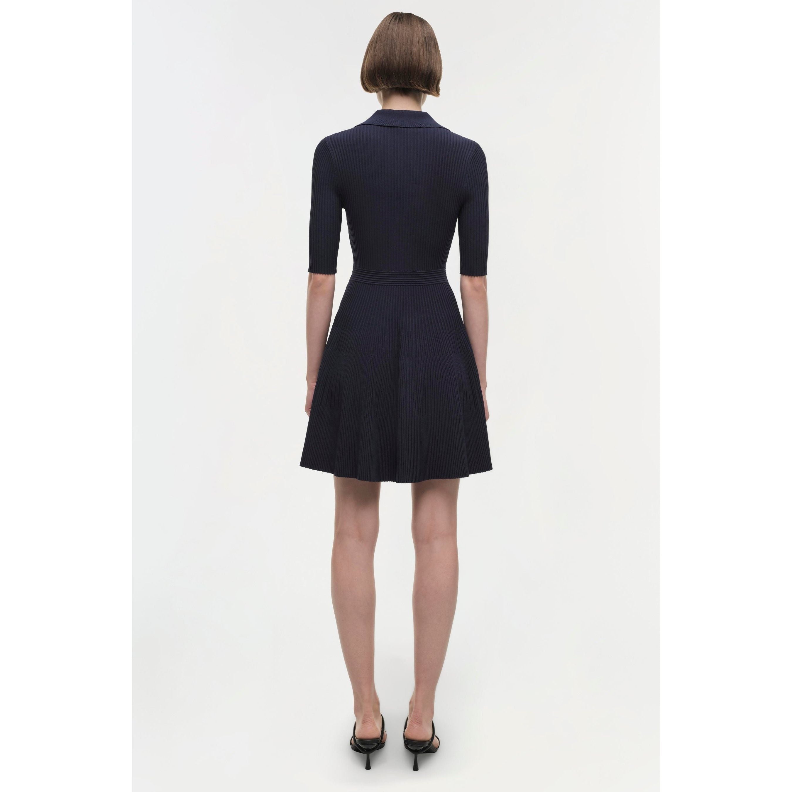 Simkhai Patricia Polo Mini Dress Navy