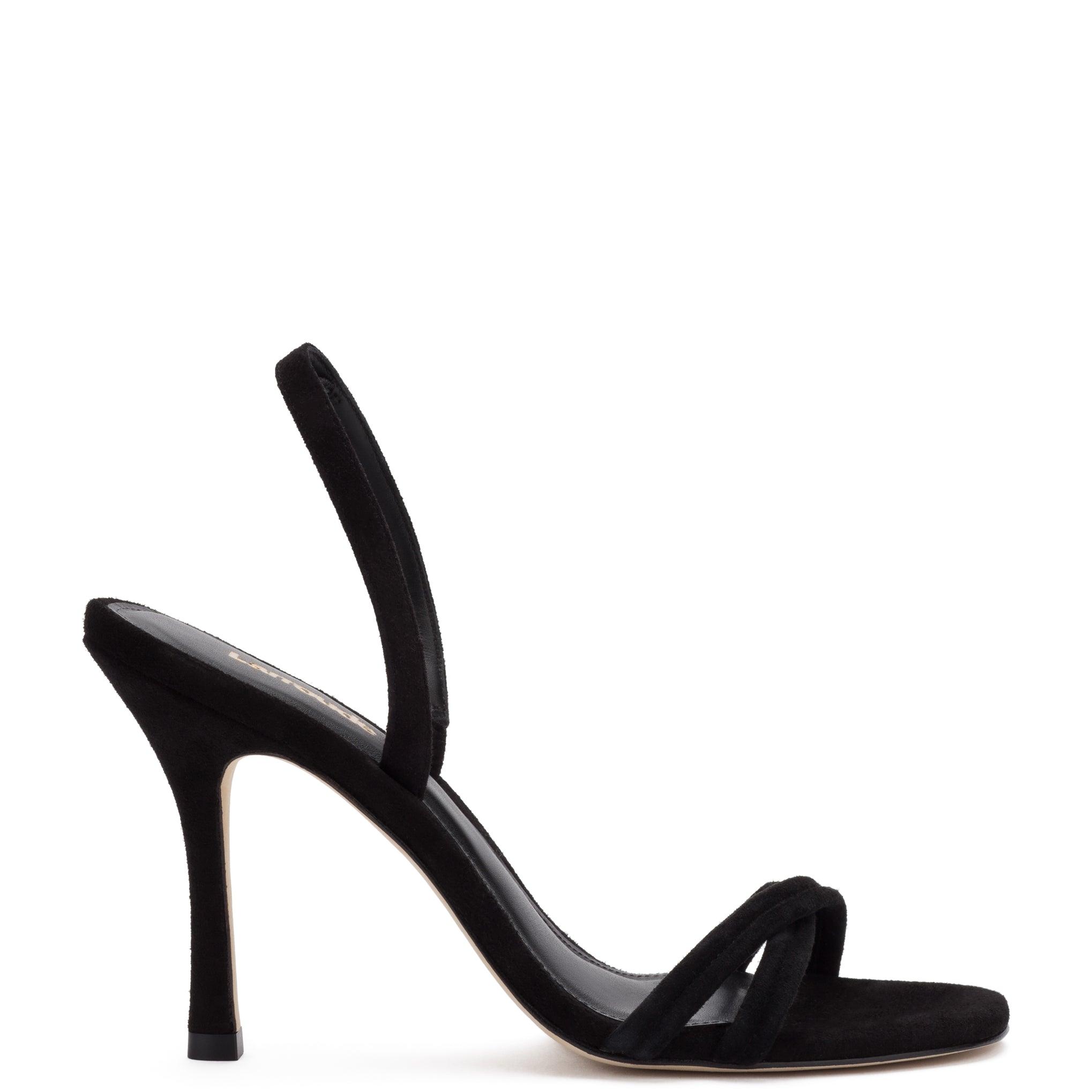 Annie Sandal In Black Suede - Primm's