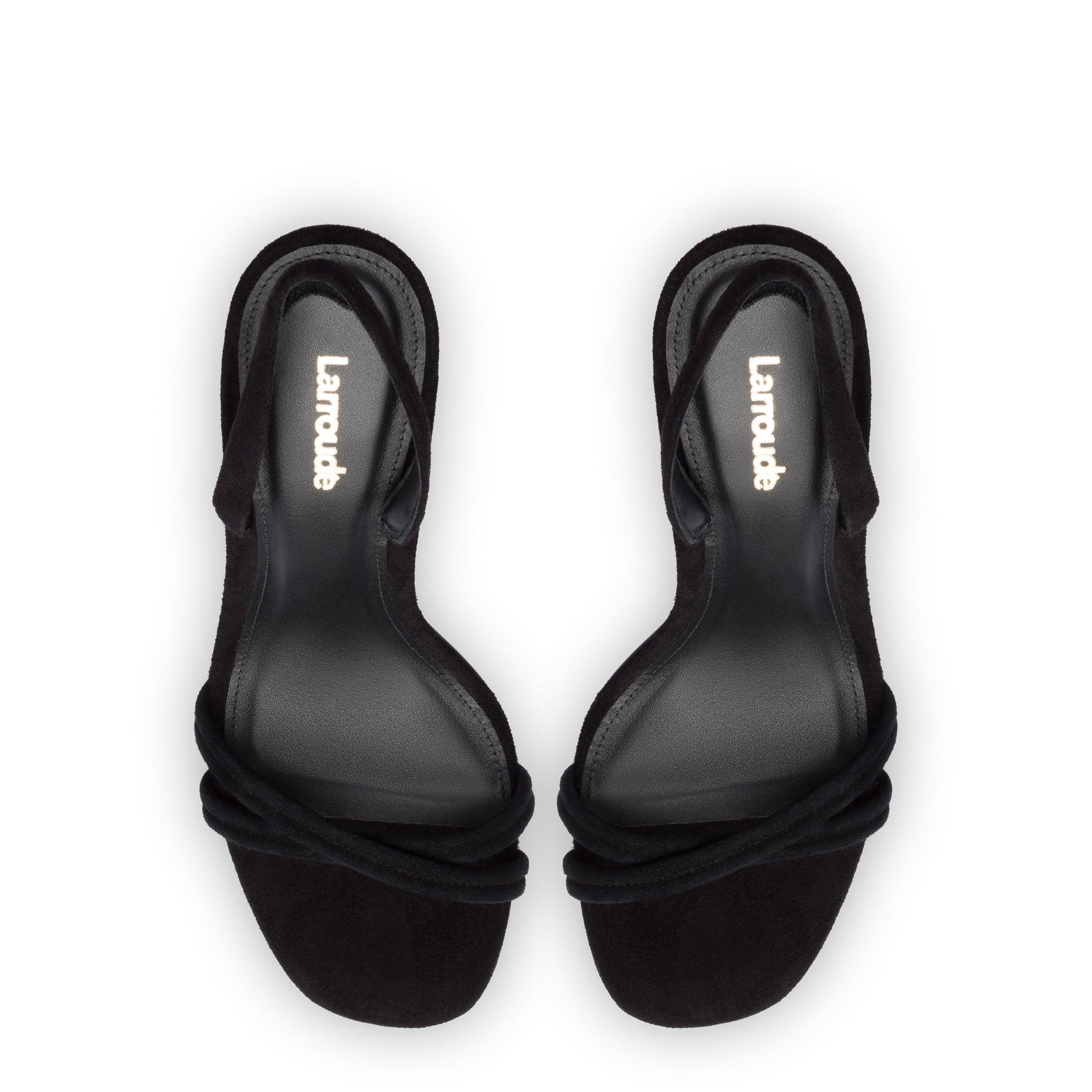 Annie Sandal In Black Suede - Primm's