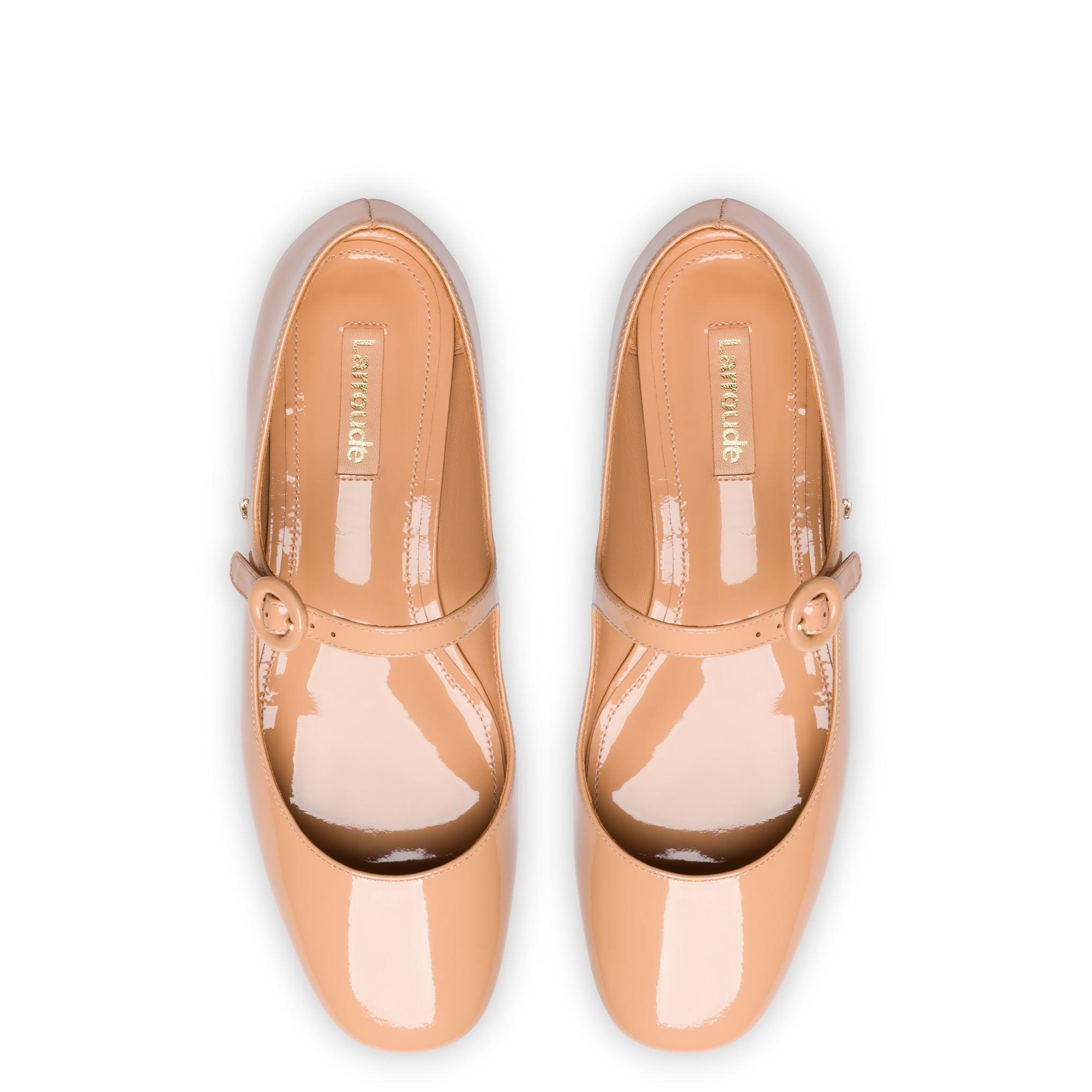 Blair Ballet Flat In Tan Patent Leather - Primm's