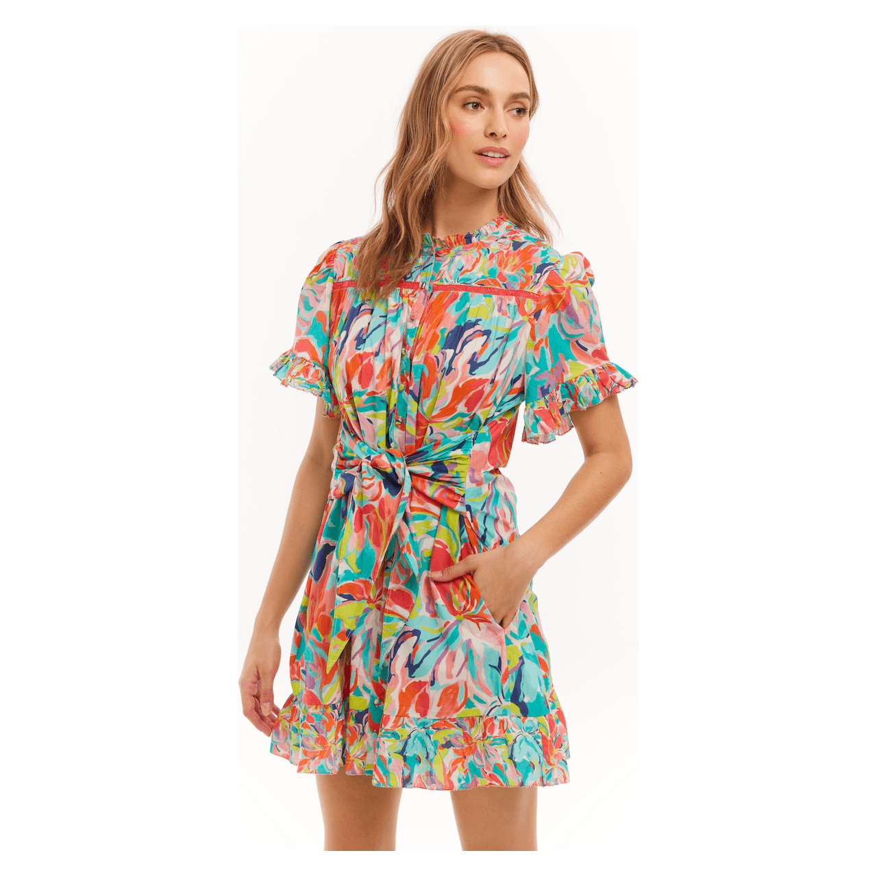 Allison Roxy Floral Dress | Roxy Bold Floral Dress | Primm's