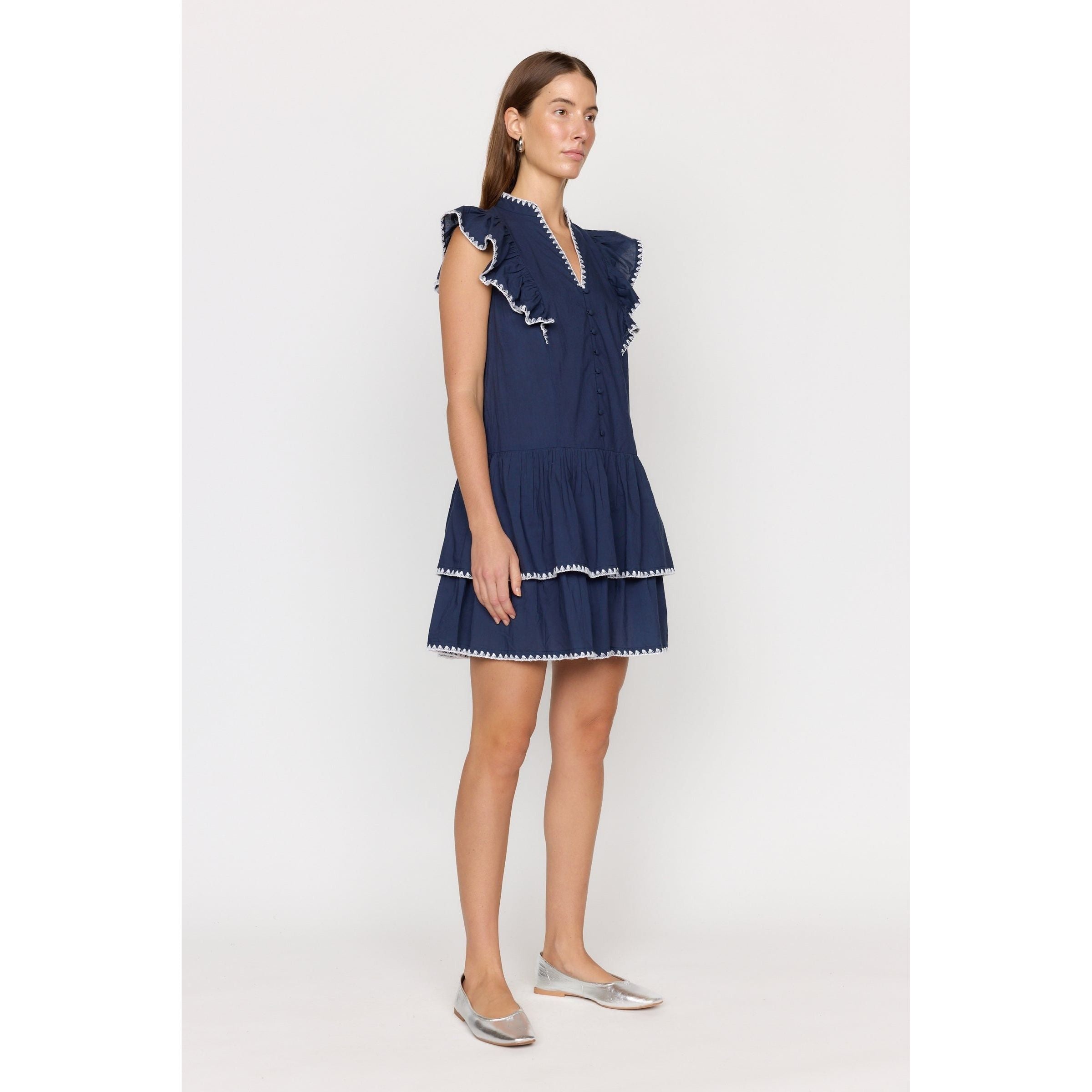 Christy Lynn Uma Dress Navy