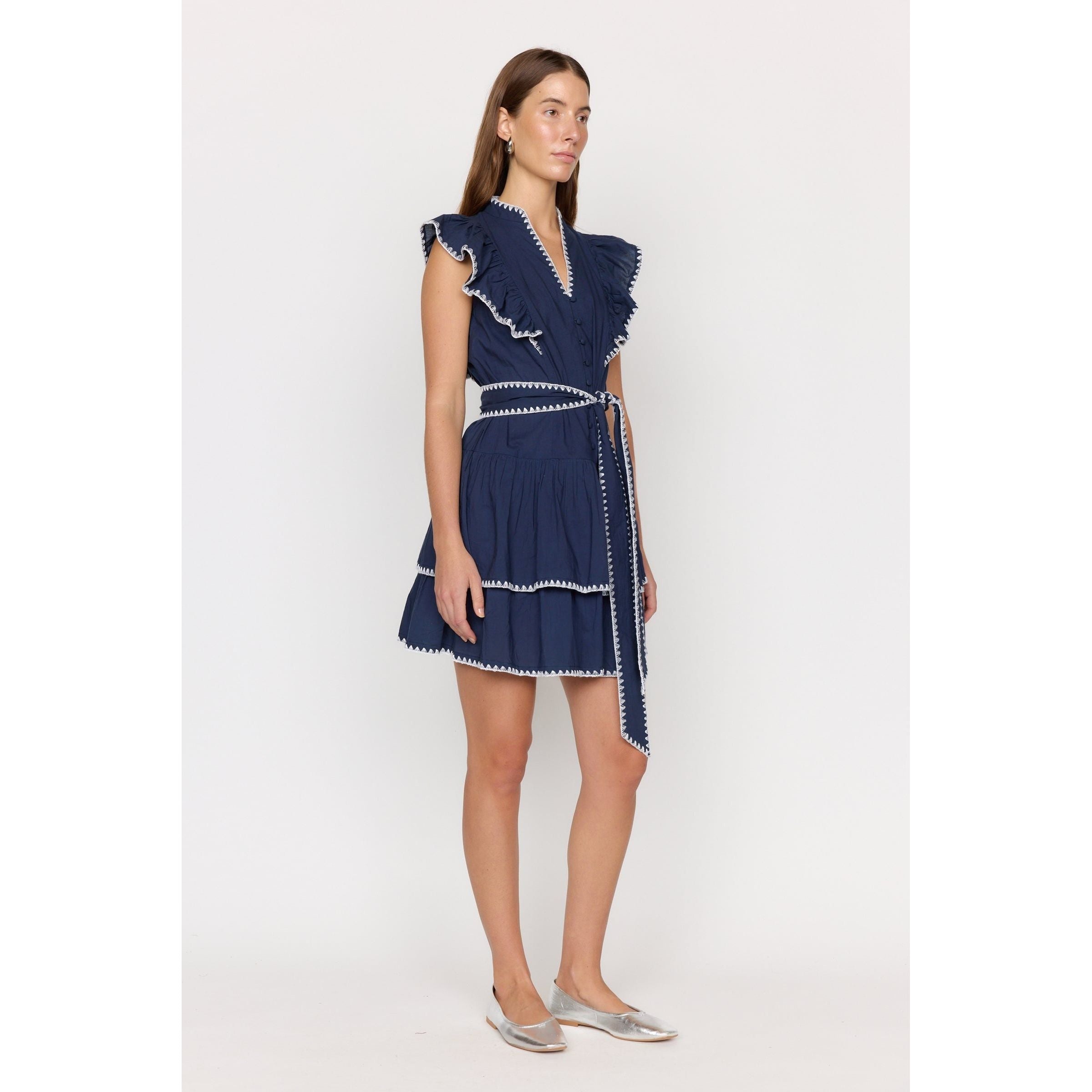 Christy Lynn Uma Dress Navy