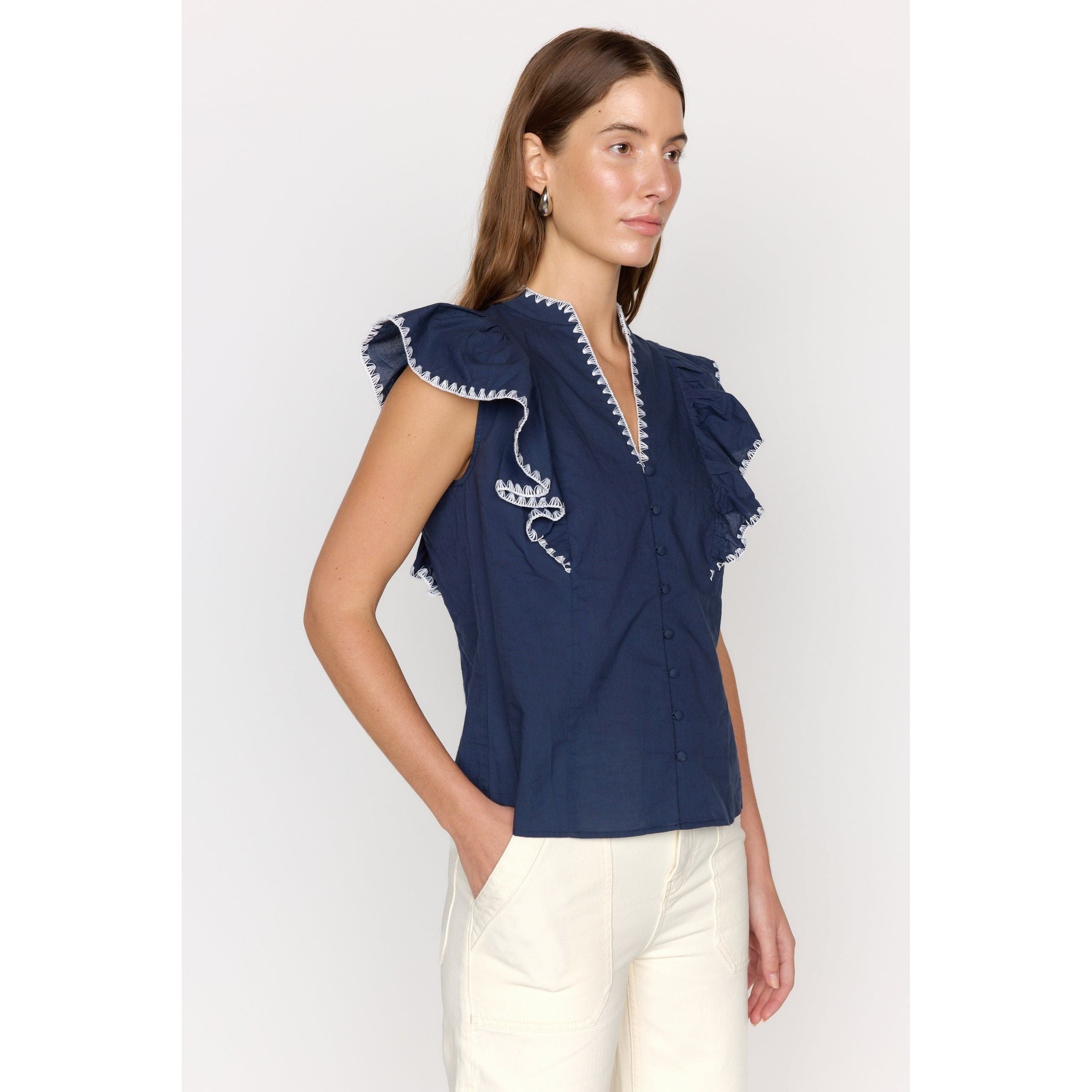 Christy Lynn Dolce Top Navy