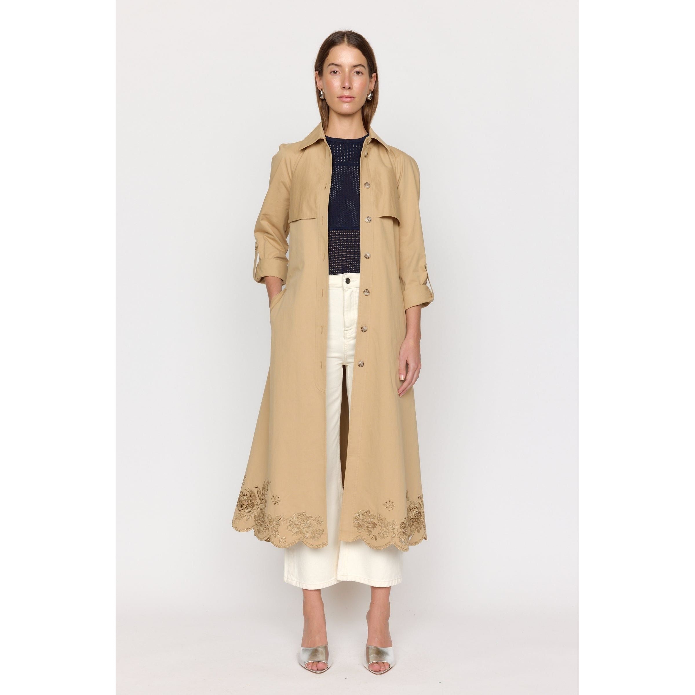 Christy Pax Trench Coat Sand