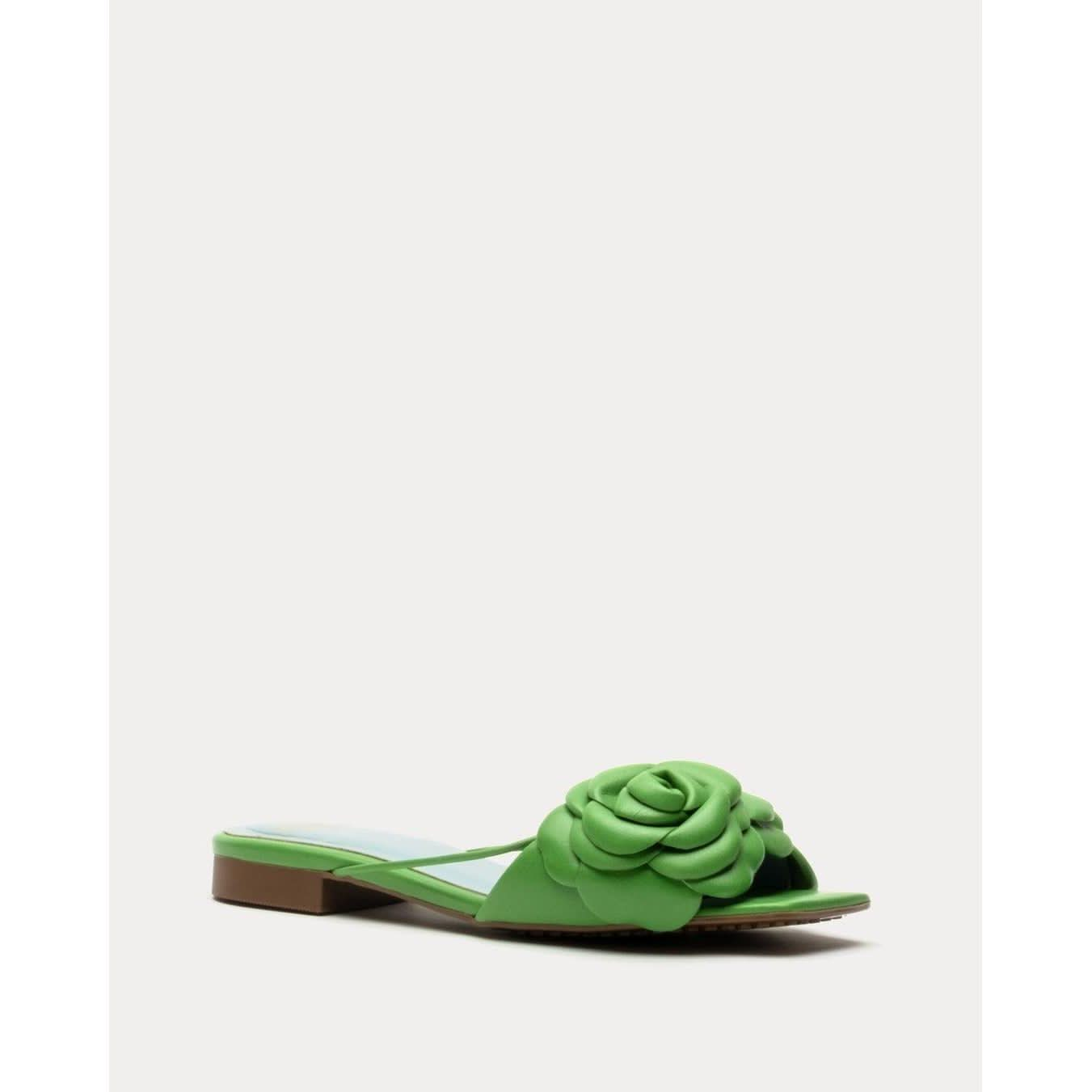 Green Flower Sanadal | Gardenia Flower Sandal | Primm's