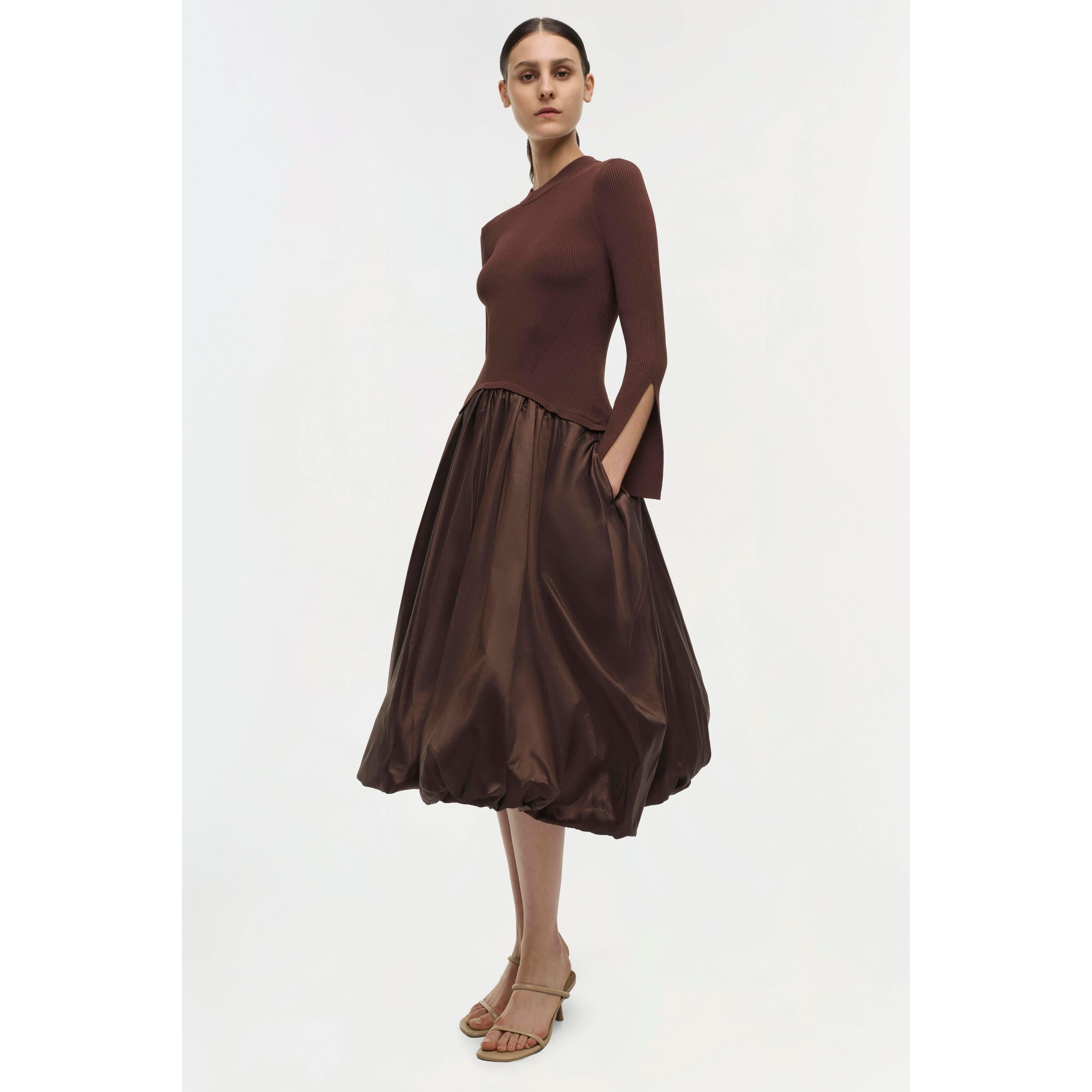 Mock Neck Midi Dress | Primm's