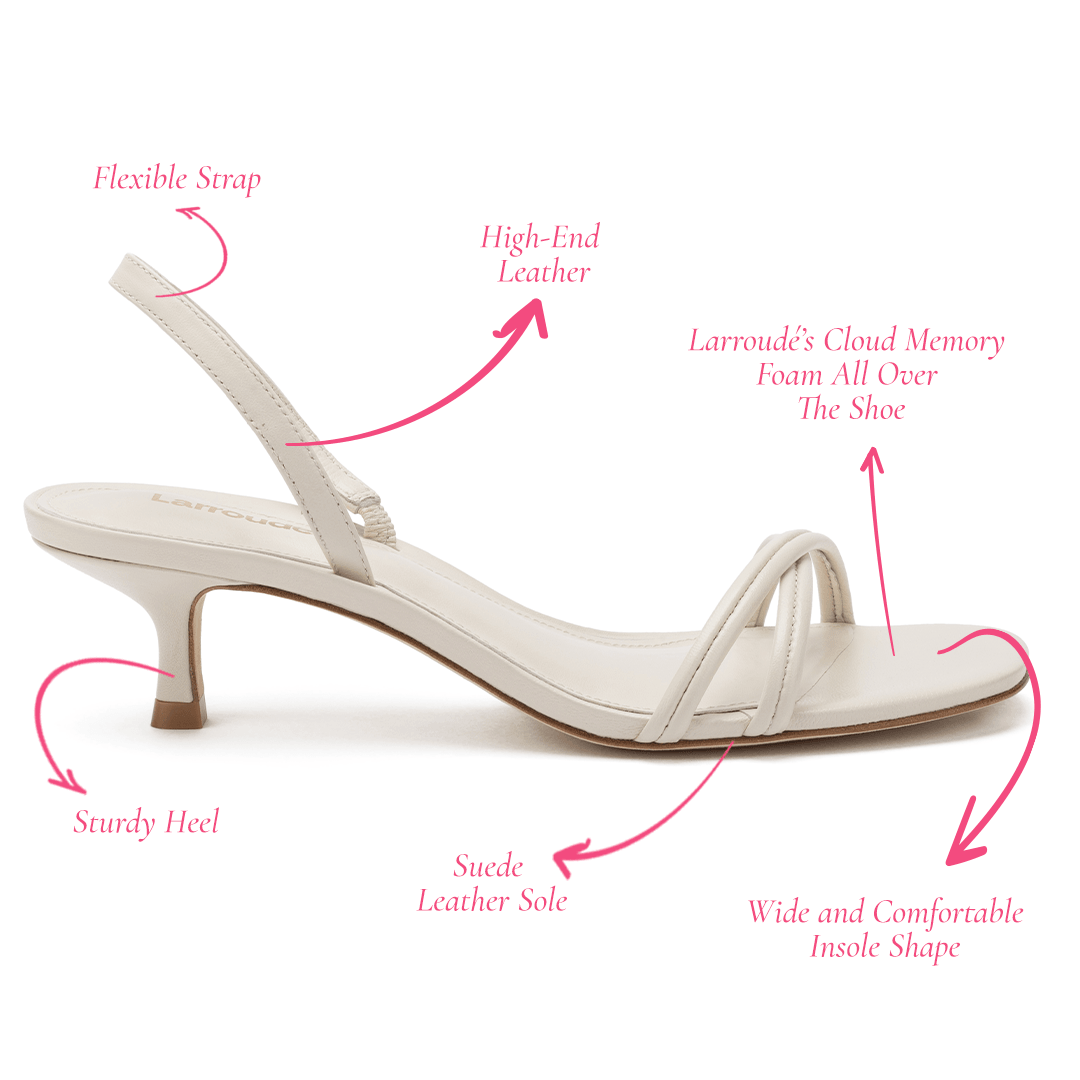 Mini Annie Sandal In Ivory Leather - Primm's