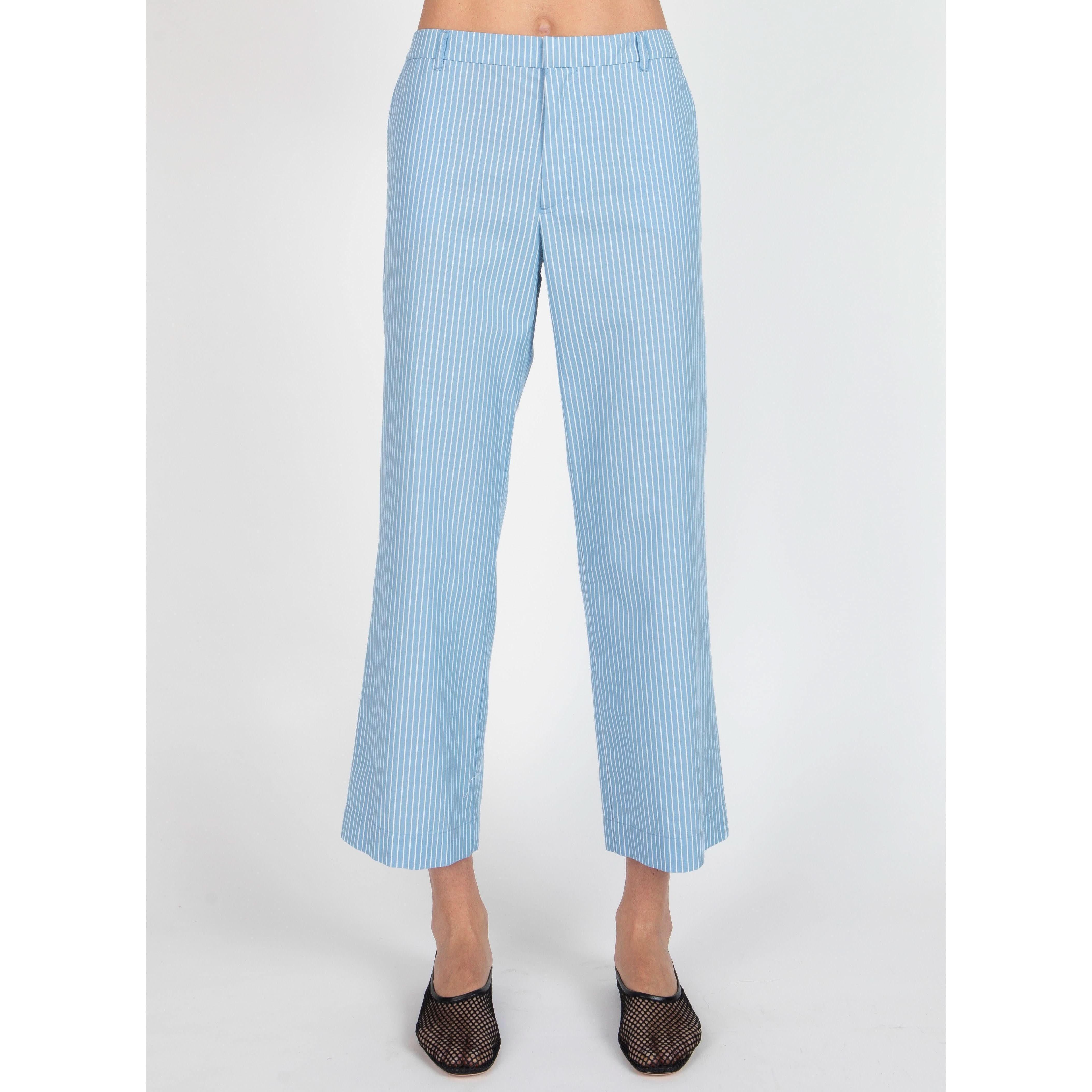 ATM Superfine Twill Stripe Boyfriend Pant - Primm's