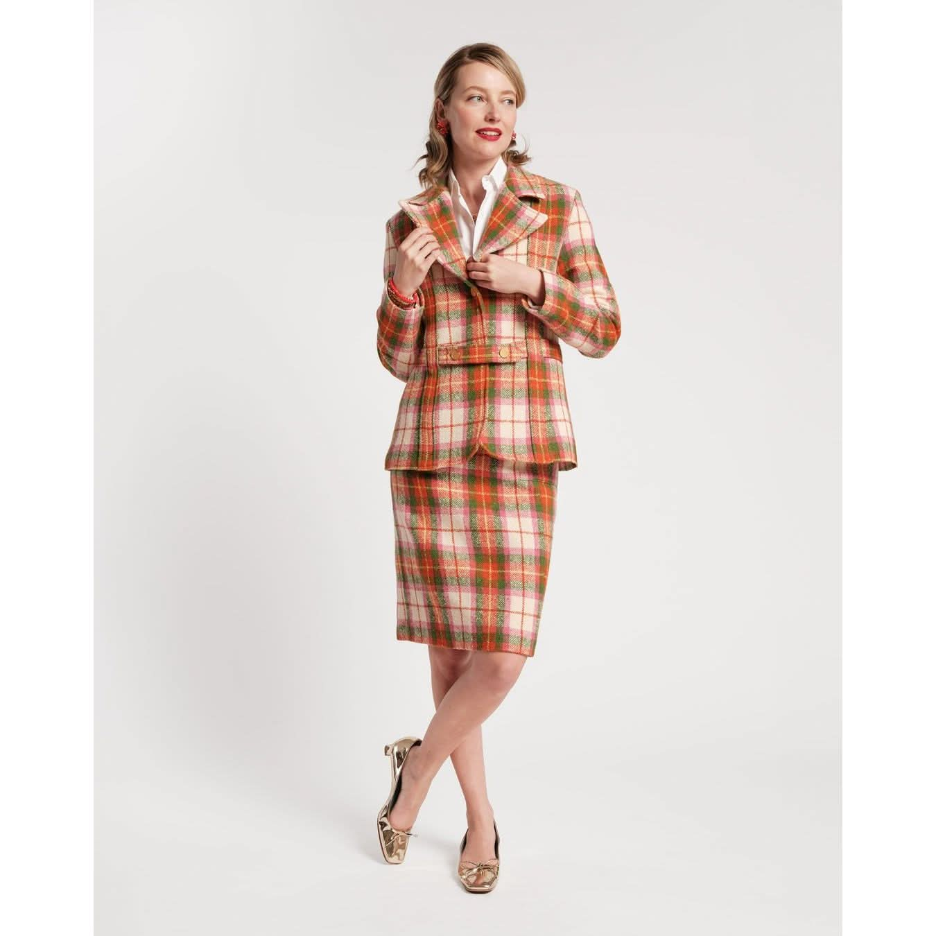 Women's Plaid Blazer | Wool Bobby Blazer | Primm's