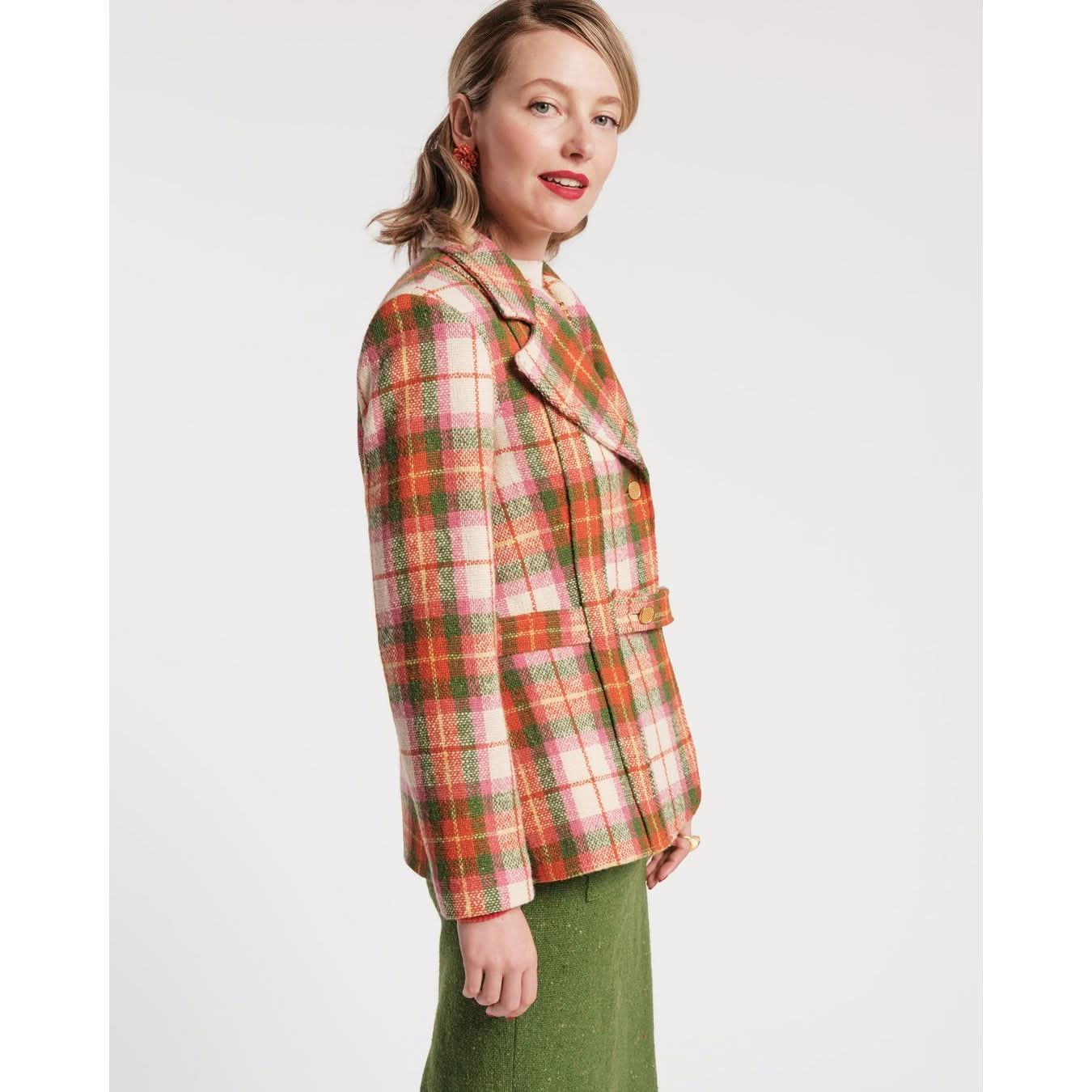 Women's Plaid Blazer | Wool Bobby Blazer | Primm's