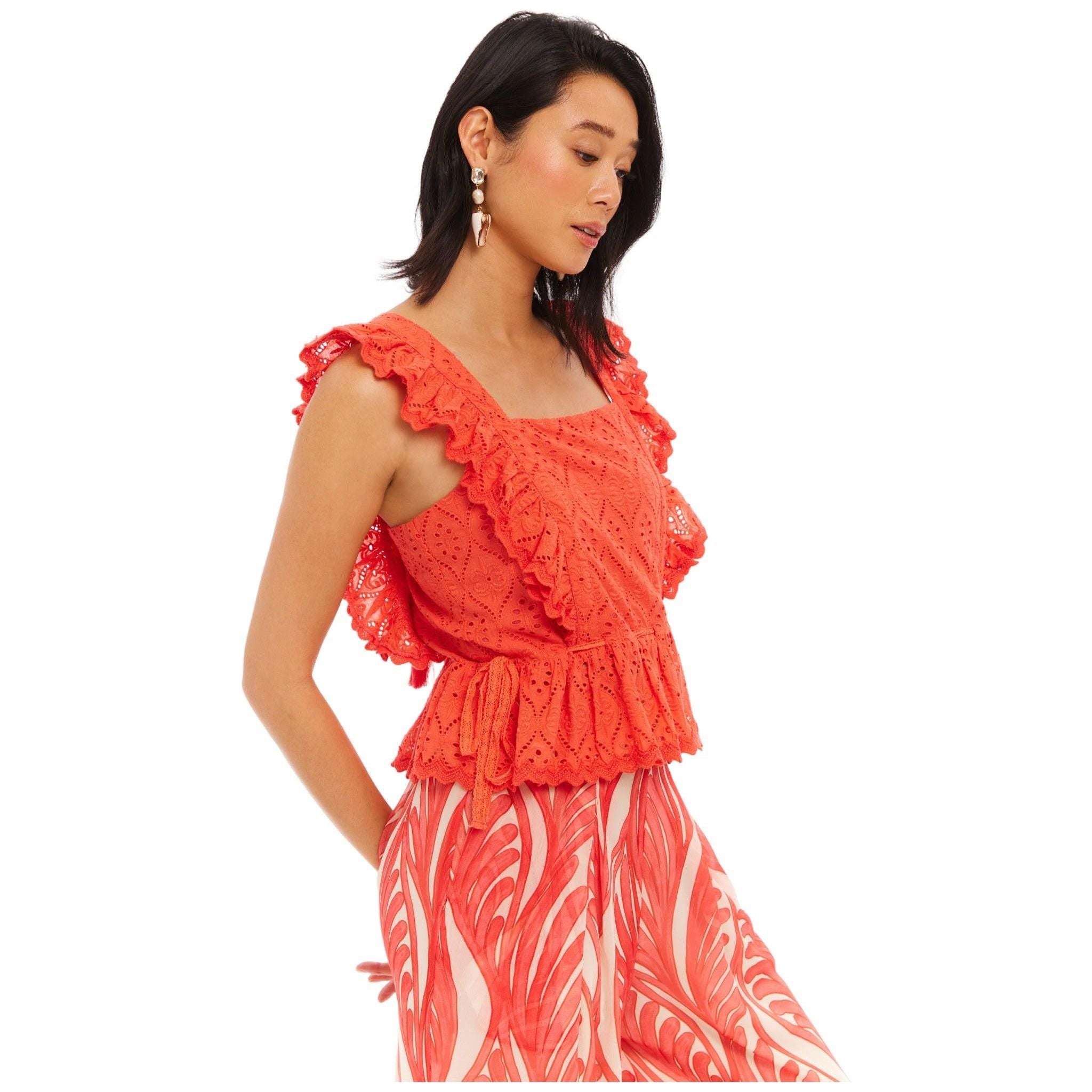 Allison Callie Top Coral | Coral Allison NY Top | Primm's