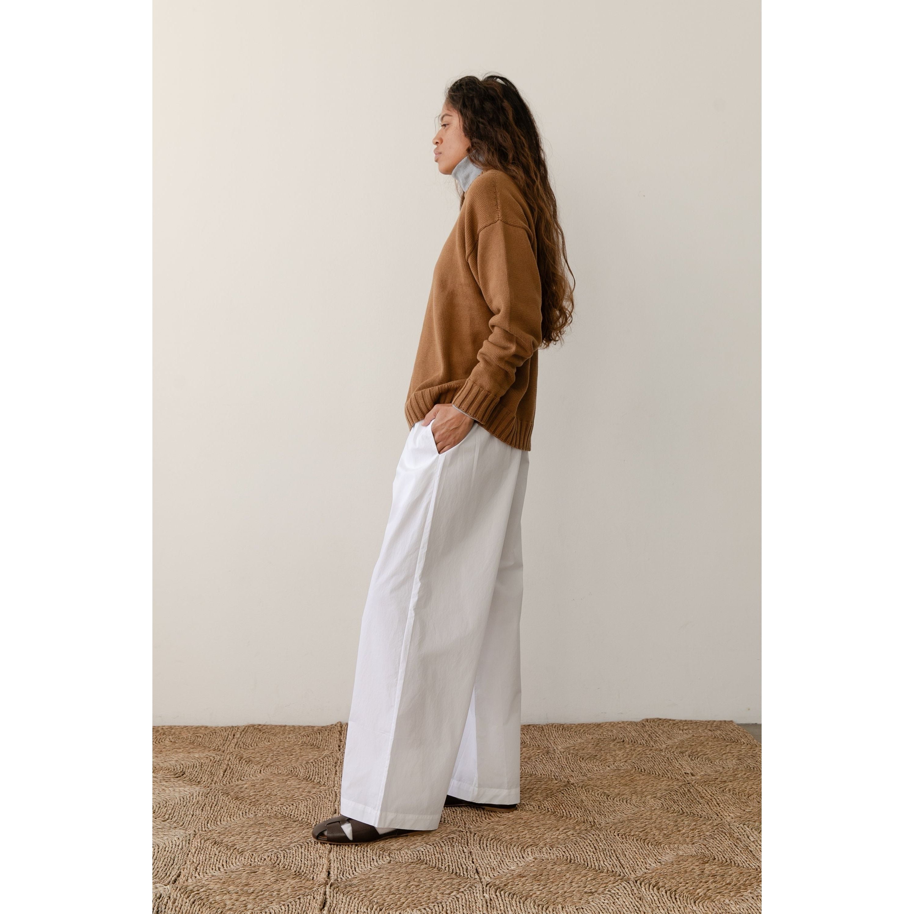 Donni The Pop Drawstring Cargo Pant Powder