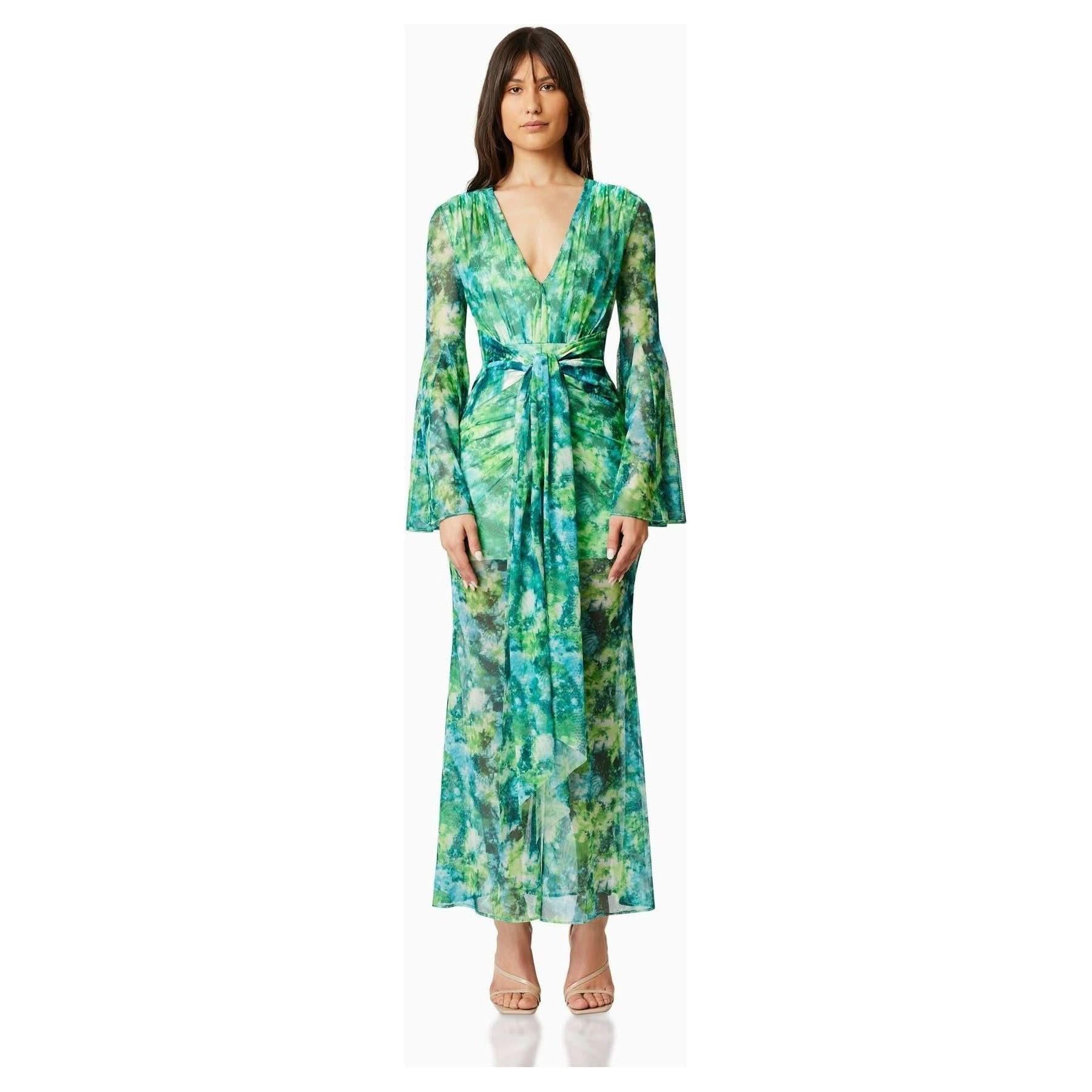 Elliatt Jonquil Long Sleeve Maxi Dress In Multi - Primm's