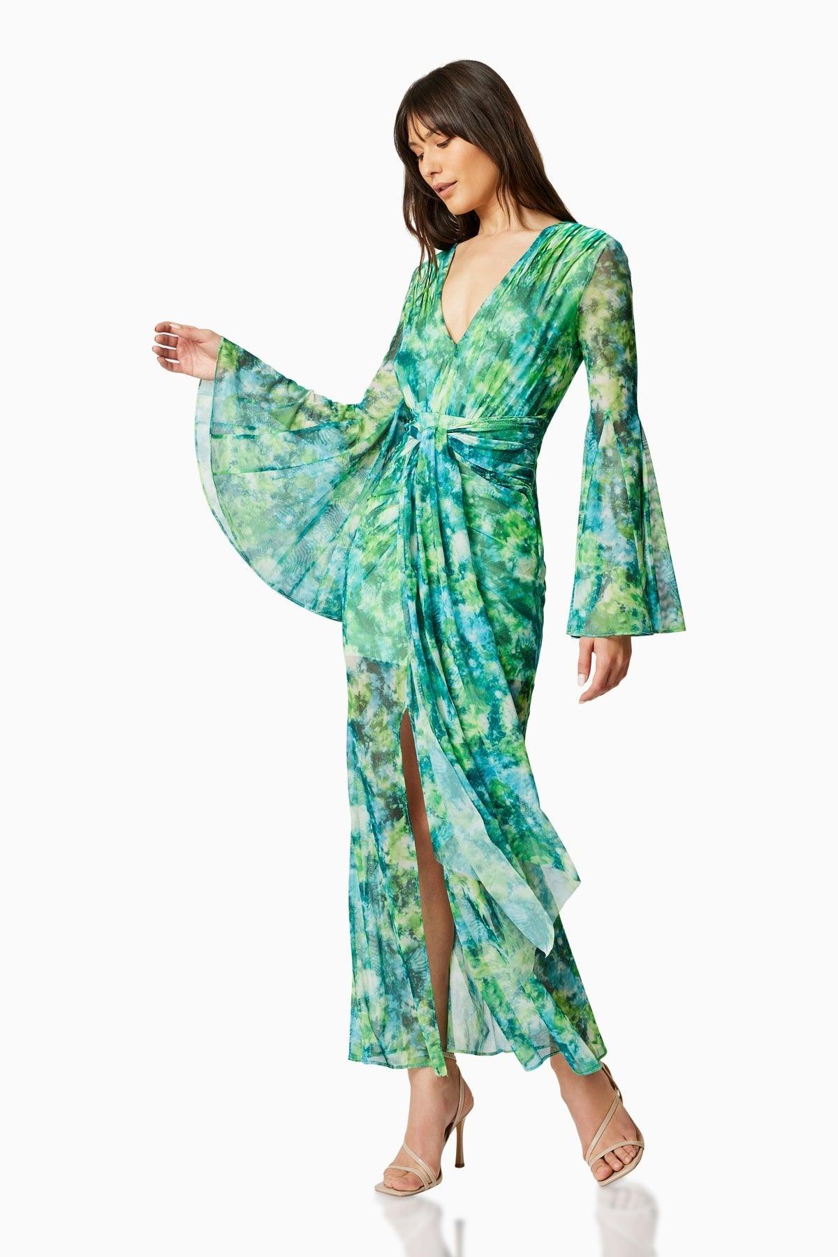 Elliatt Jonquil Long Sleeve Maxi Dress In Multi - Primm's