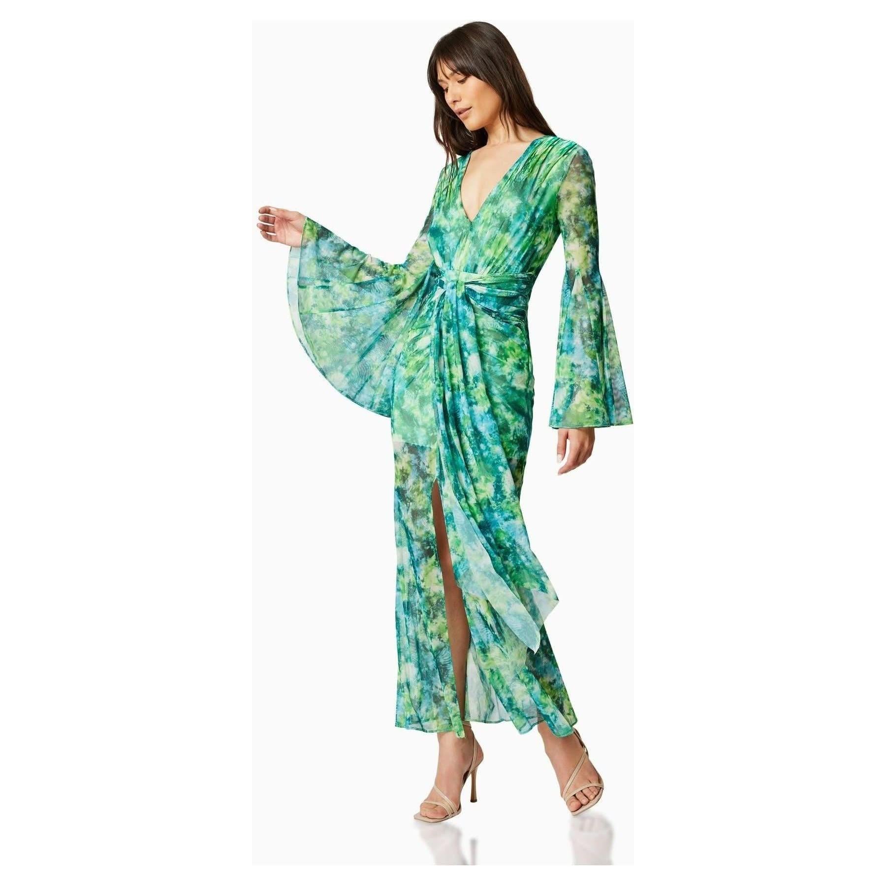 Elliatt Jonquil Long Sleeve Maxi Dress In Multi - Primm's