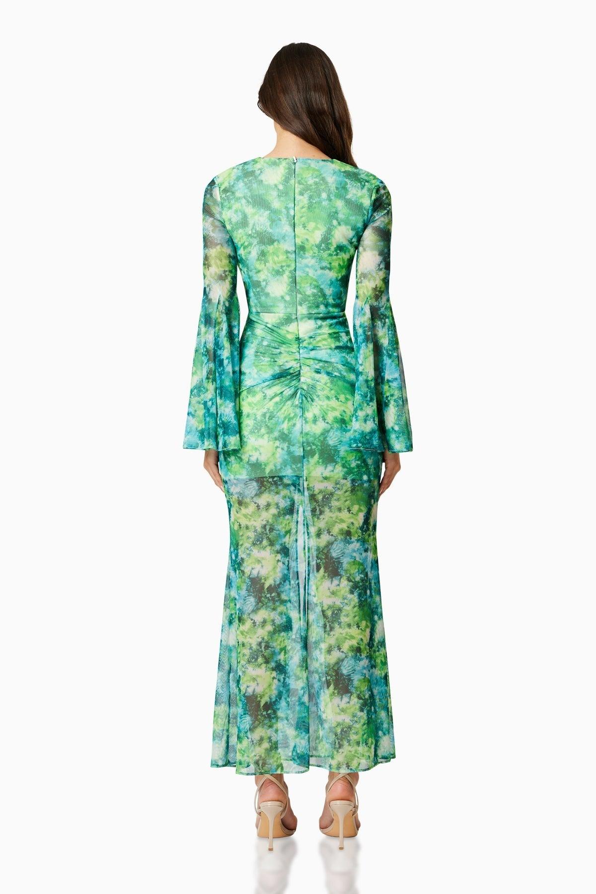 Elliatt Jonquil Long Sleeve Maxi Dress In Multi - Primm's