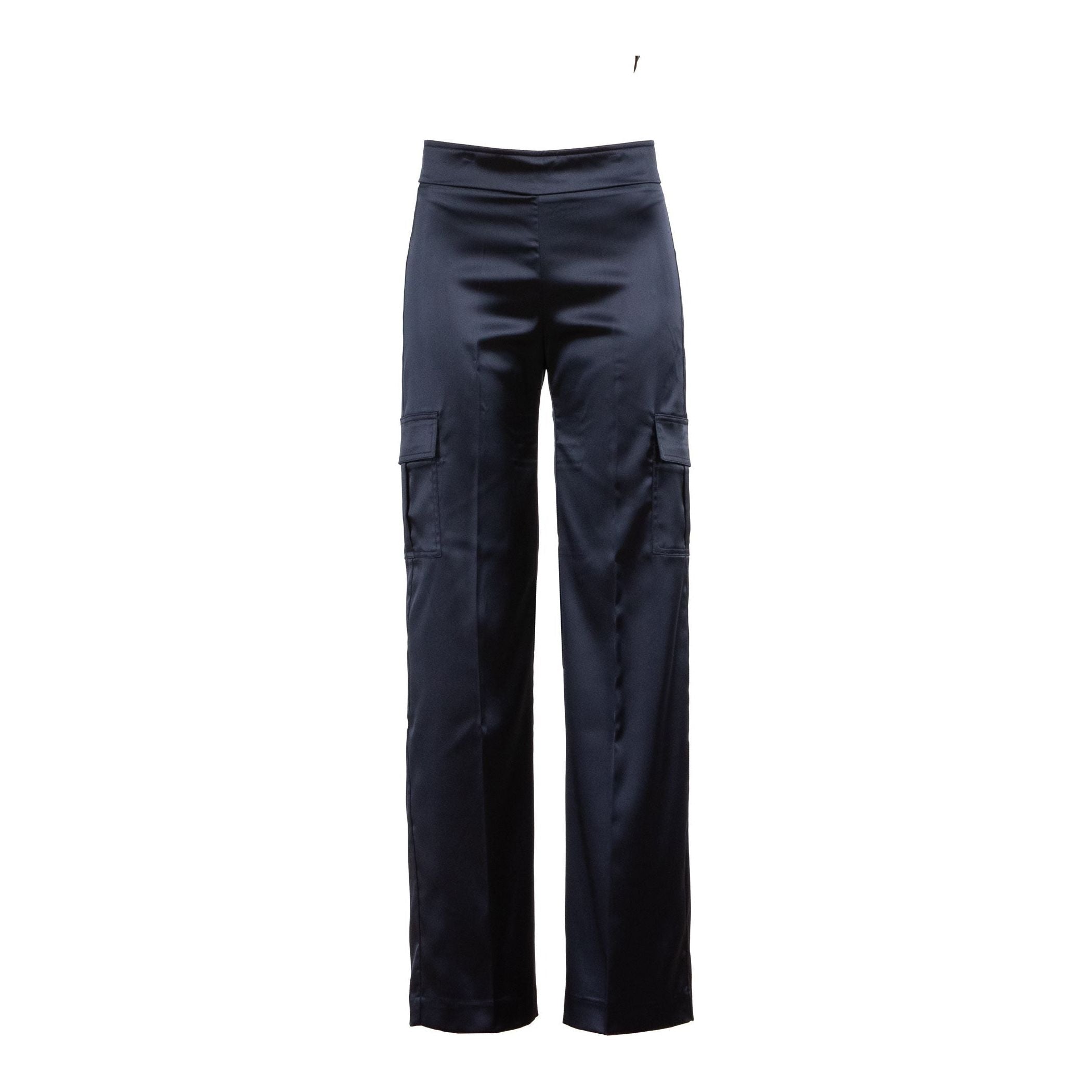 Avenue Montaigne Eclipse Pants Satin Navy