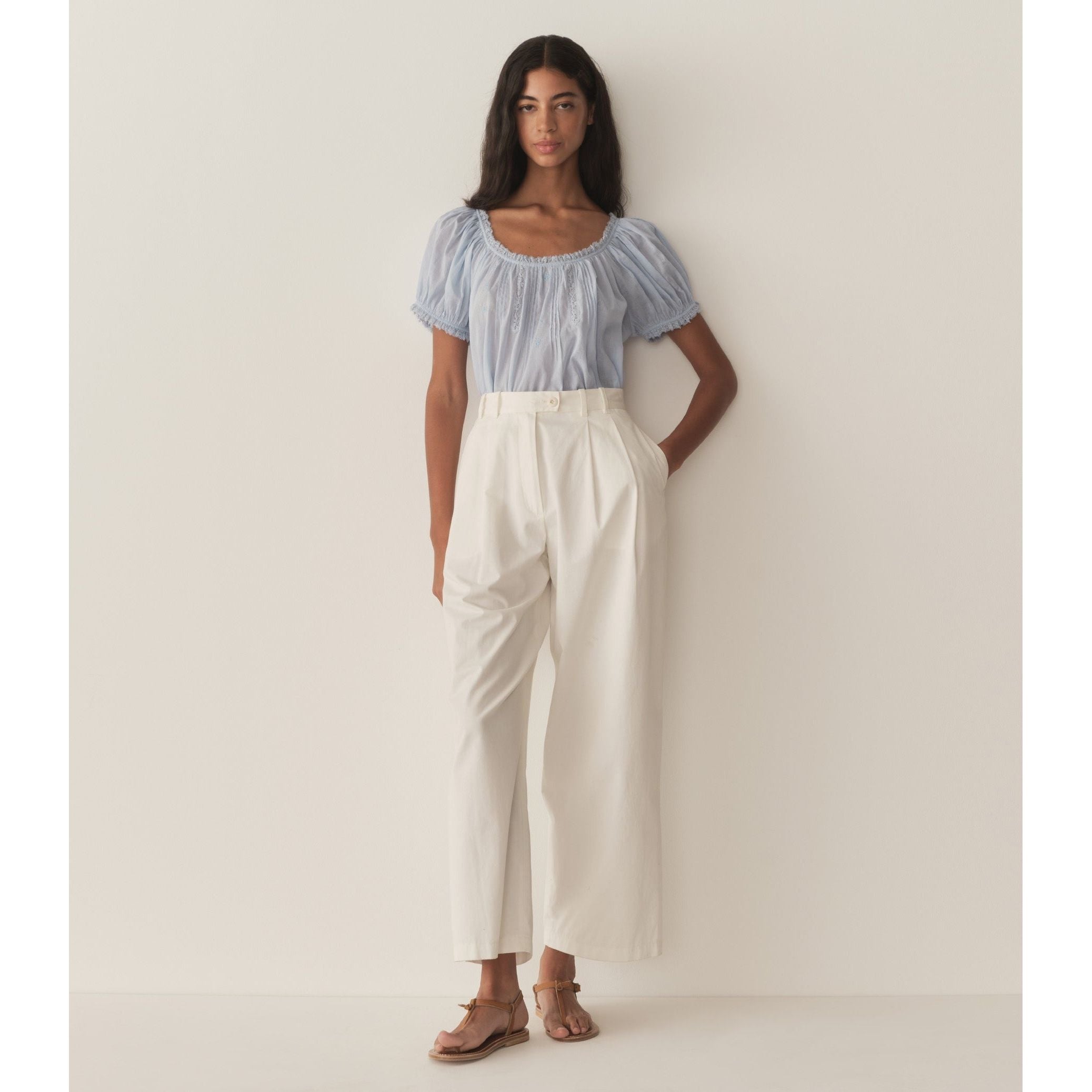 Doen Frederica Top Icy Blue