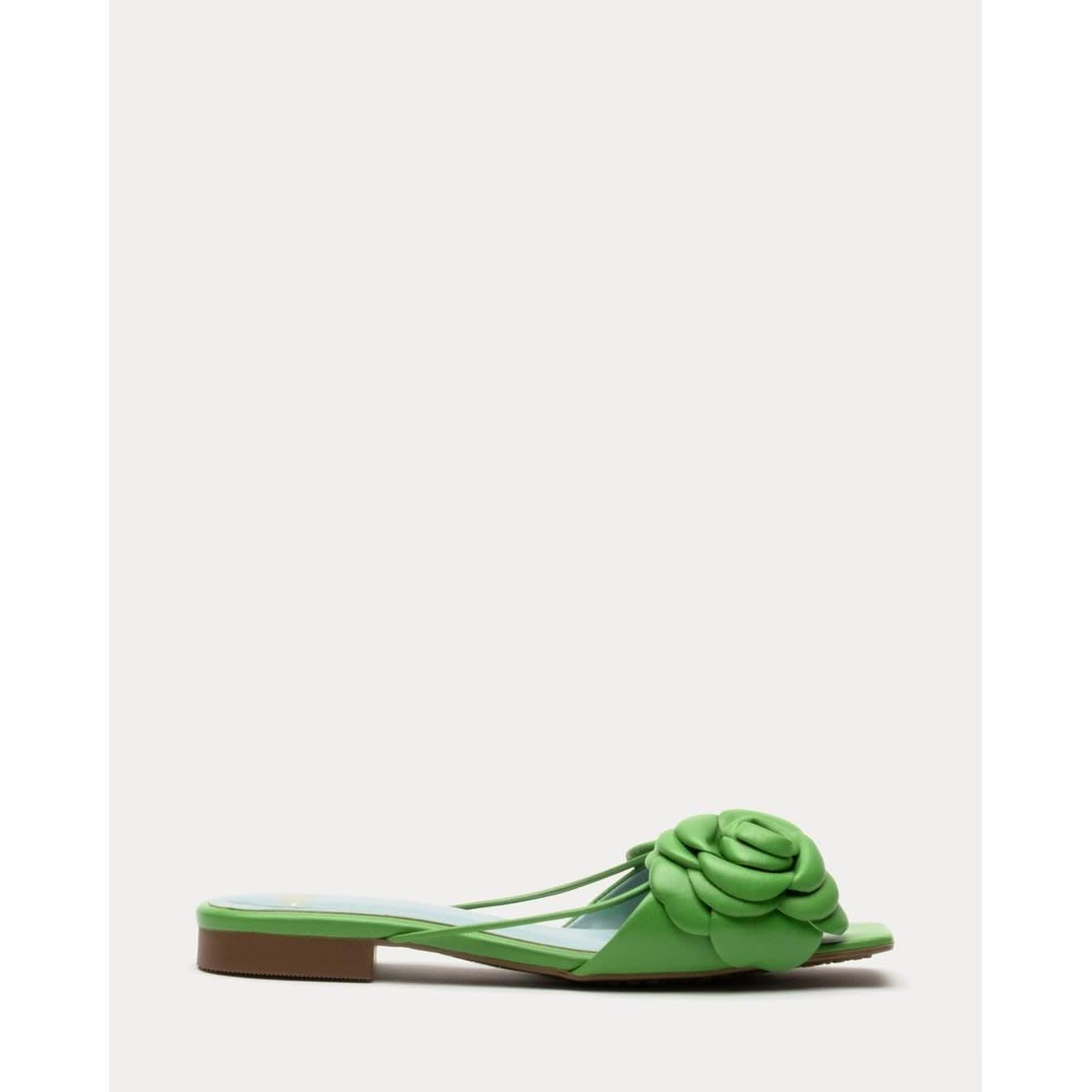 Green Flower Sanadal | Gardenia Flower Sandal | Primm's