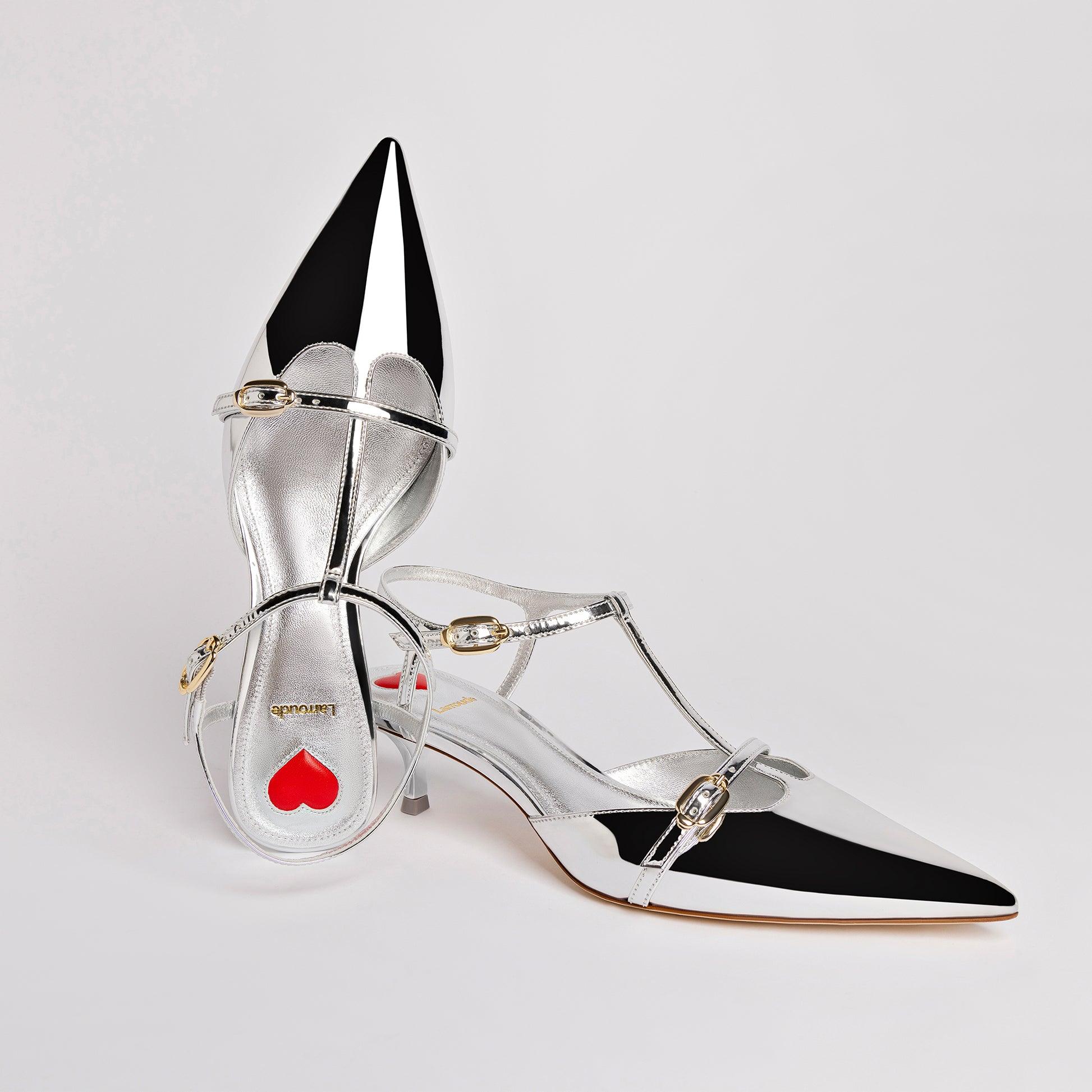 Grace Pump In Silver Specchio - Primm's