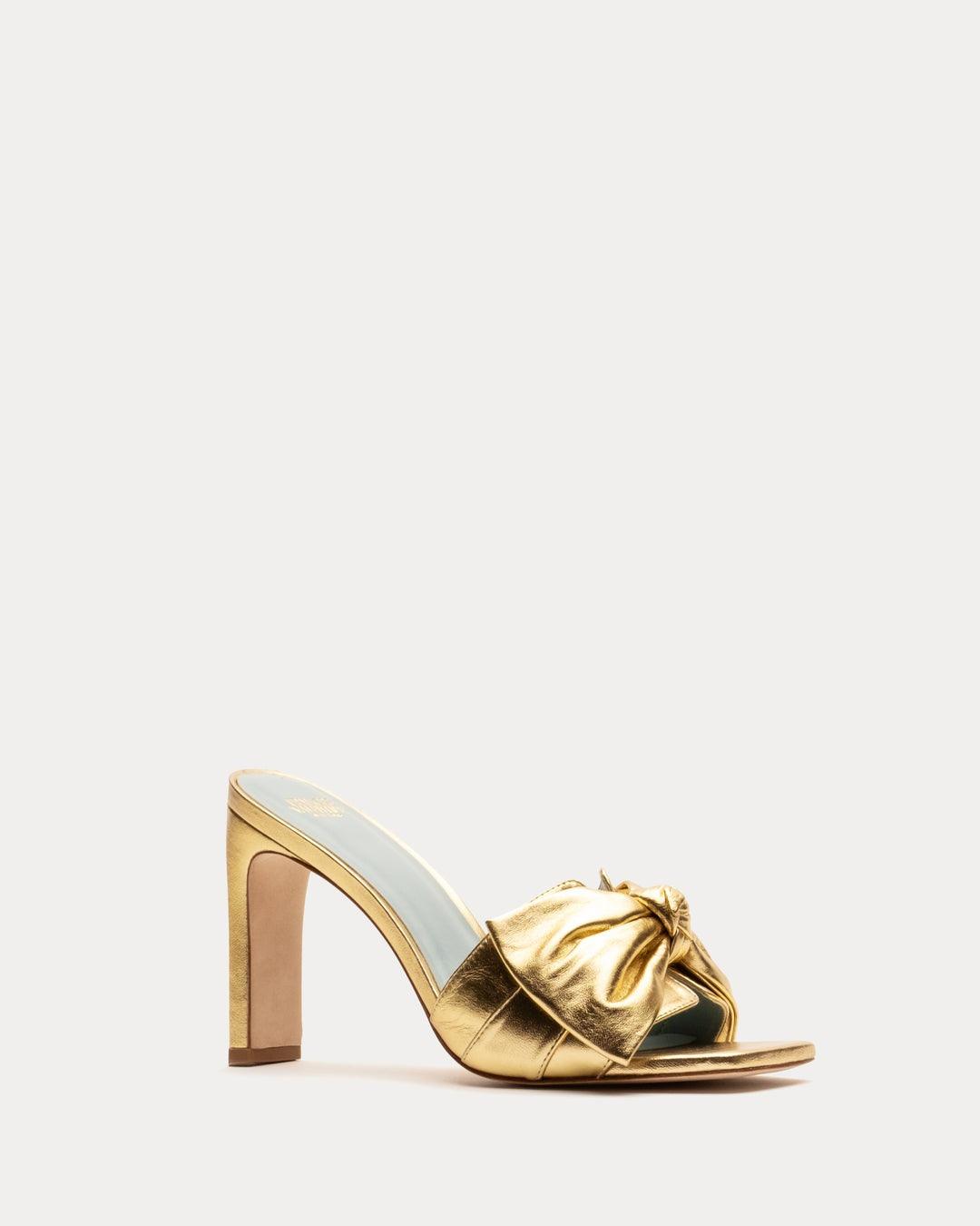 Metallic Leather Heel | Metallic Hilary Heel | Primm's