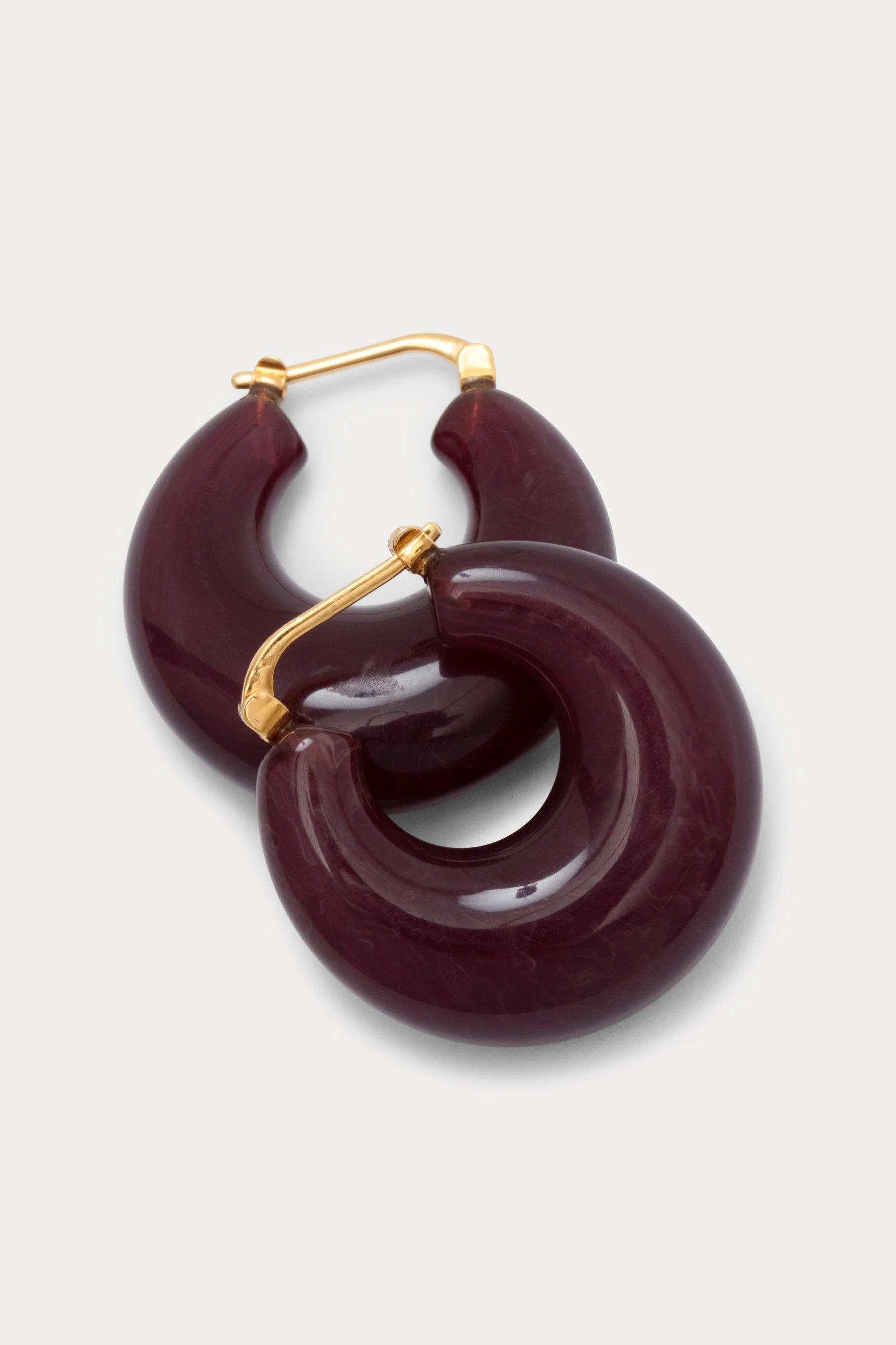 Rachel Comey Grass Earrings in Dark Cherry - Primm's