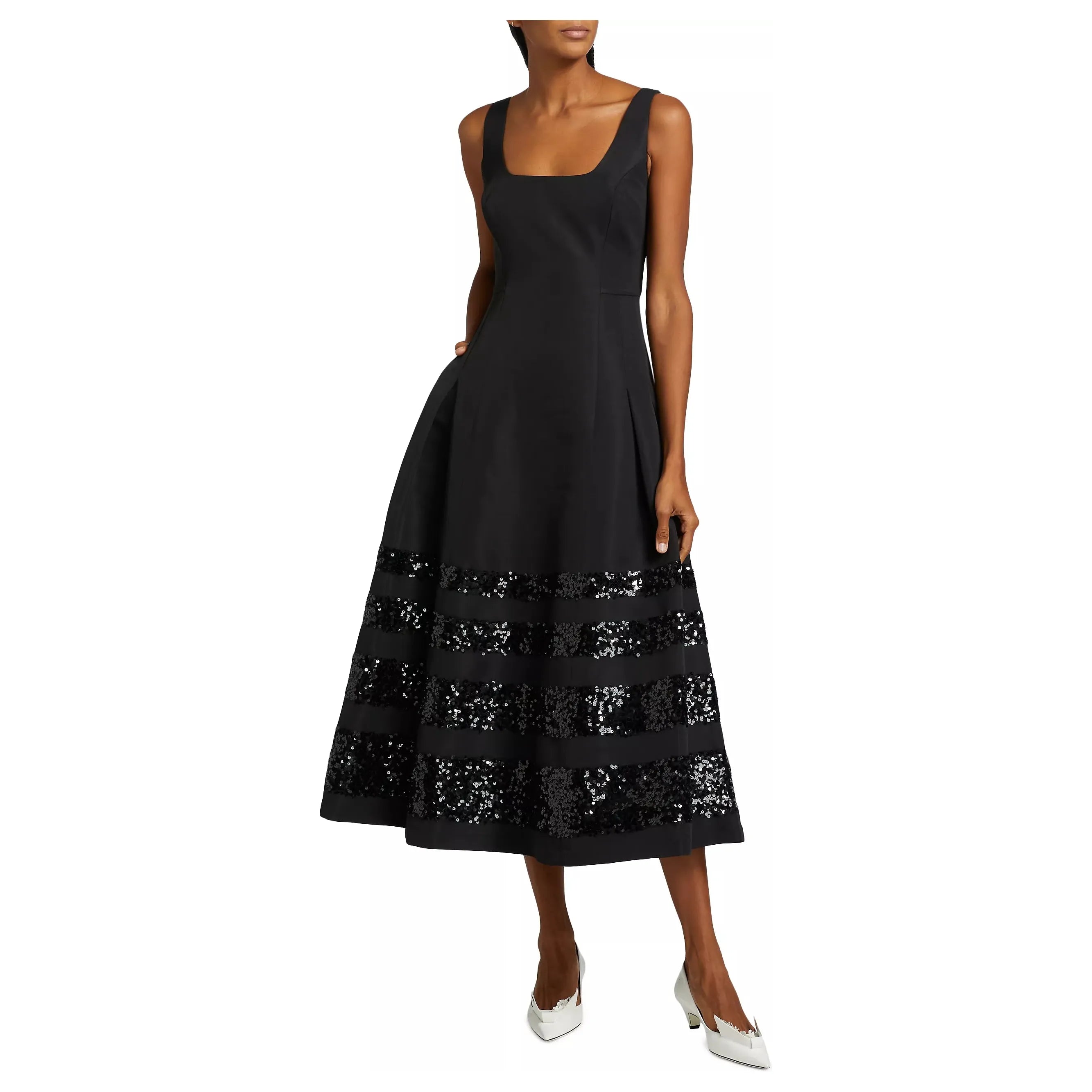 Sachin & Babi Sequin Mia Gown in Black