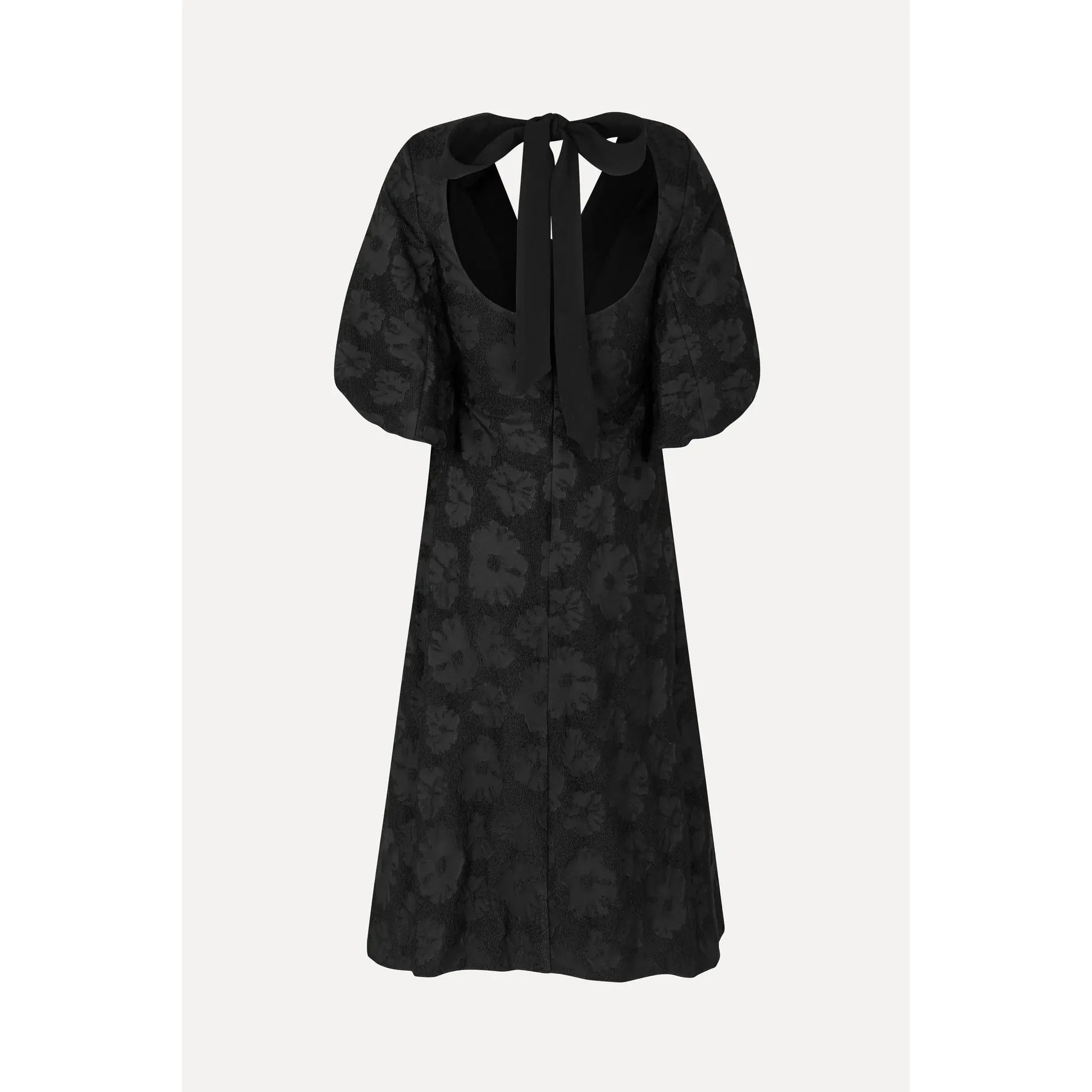 Stine Goya 3/4 Volume Sleeve Midi Dress in Anemone Jacquard