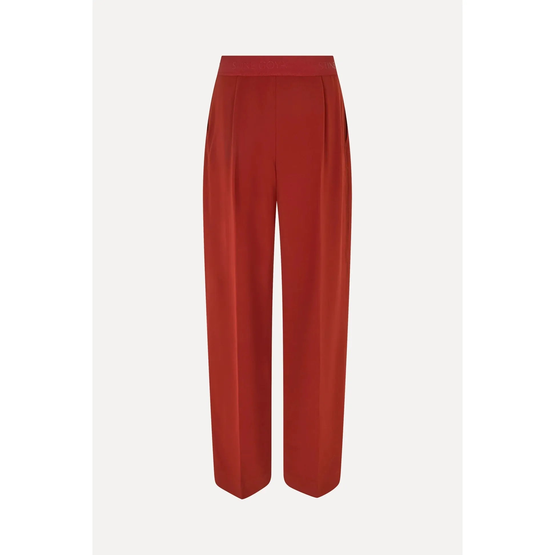 Stine Goya Wide Leg Long Pants in Bordeaux