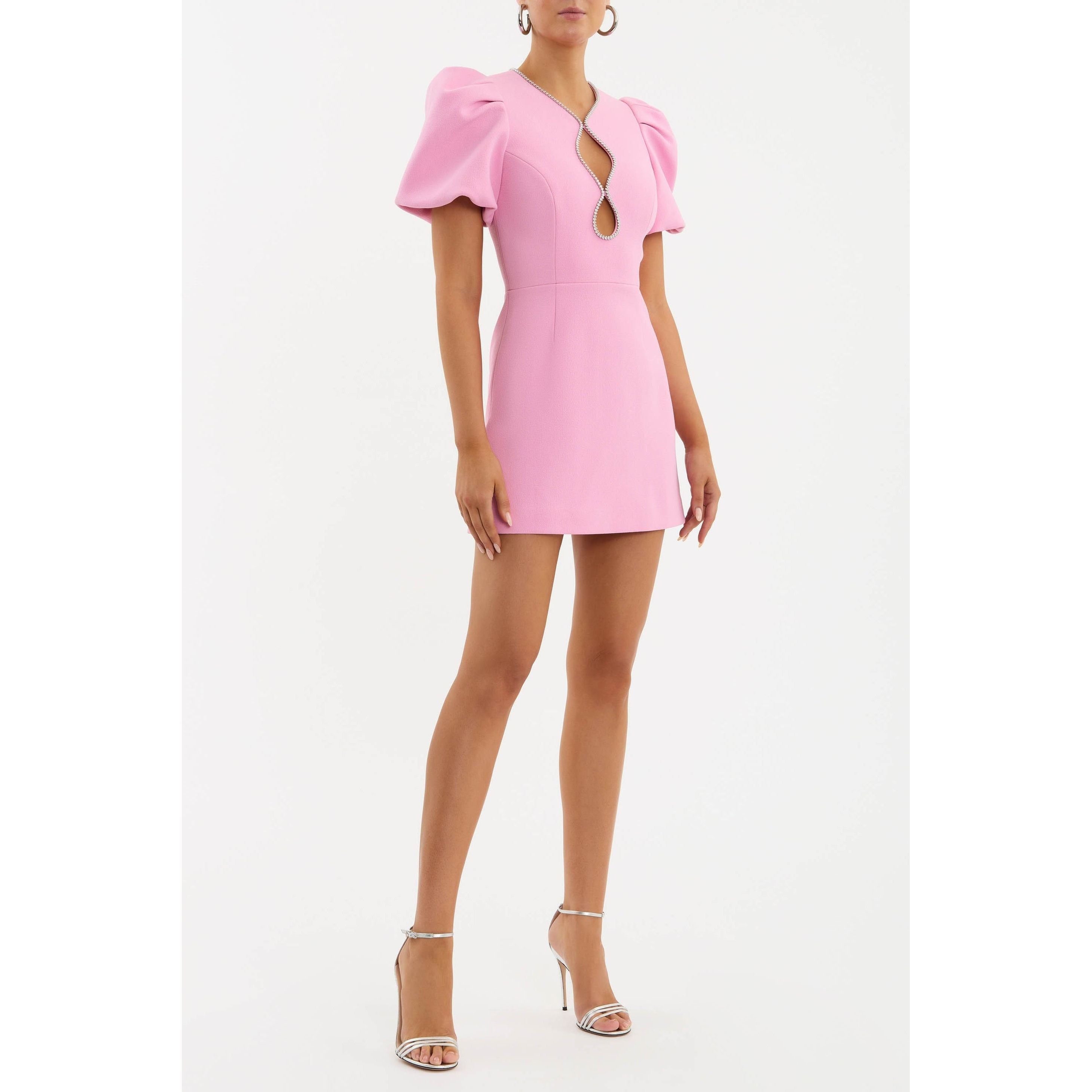 Rebecca Vallance Karina Puff Sleeve Mini Dress