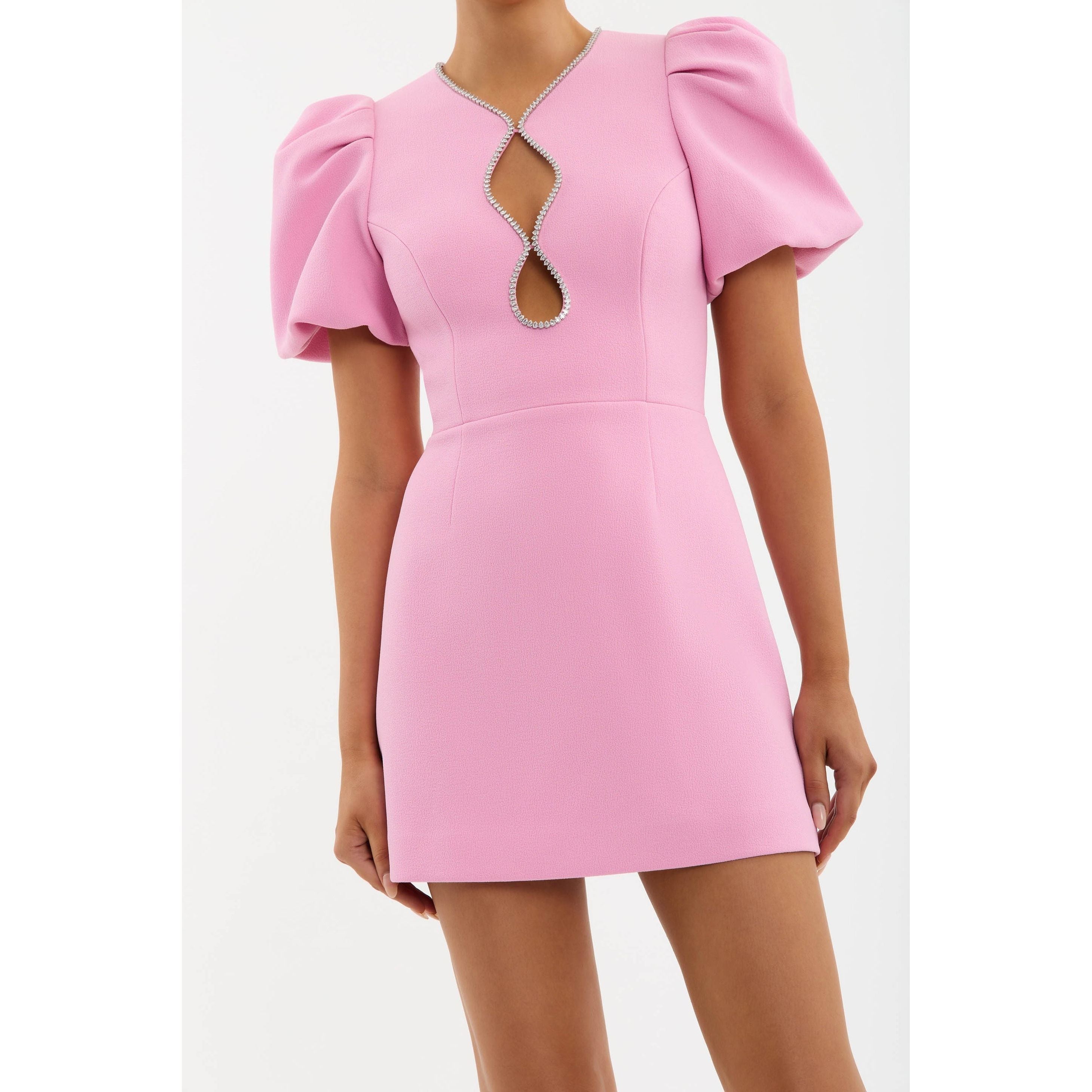 Rebecca Vallance Karina Puff Sleeve Mini Dress