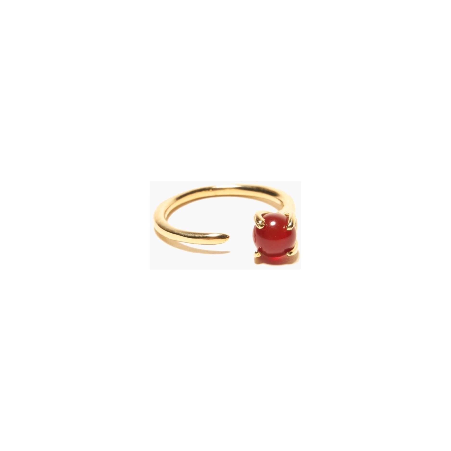 Odette Klint Ring in Brass with Carnellian - Primm's