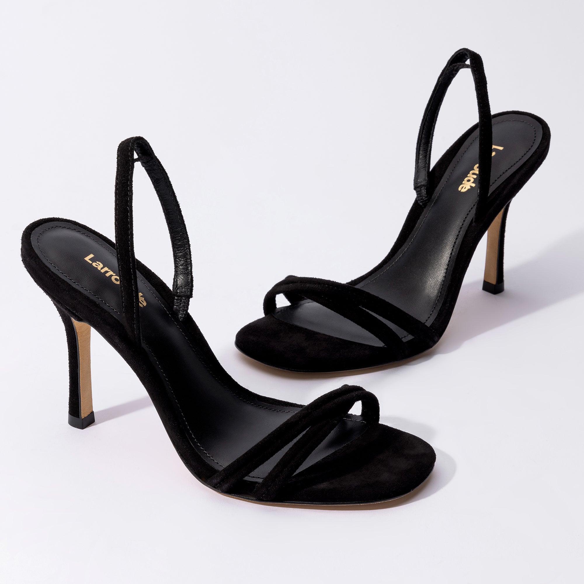 Annie Sandal In Black Suede - Primm's