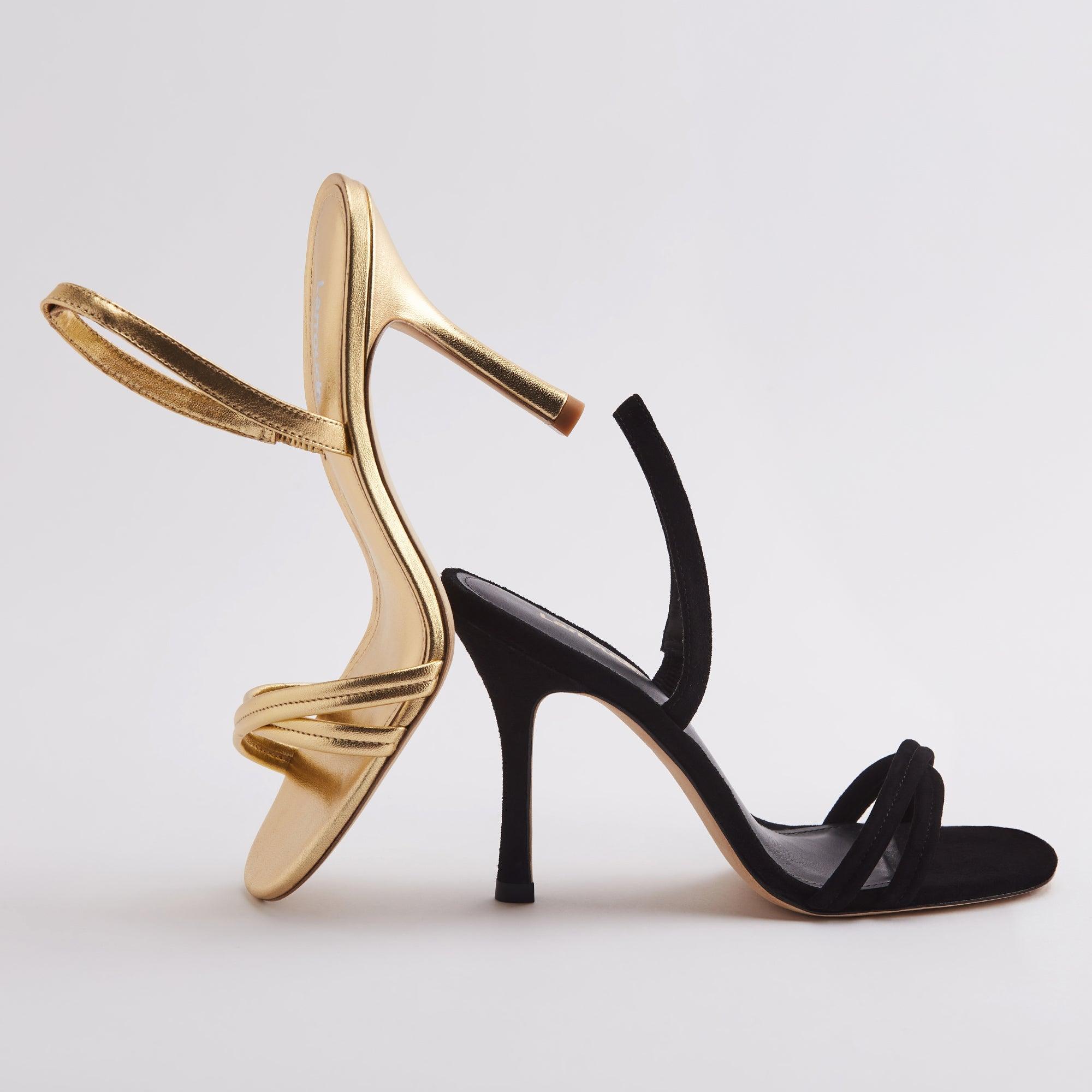 Annie Sandal In Gold Metallic Leather - Primm's