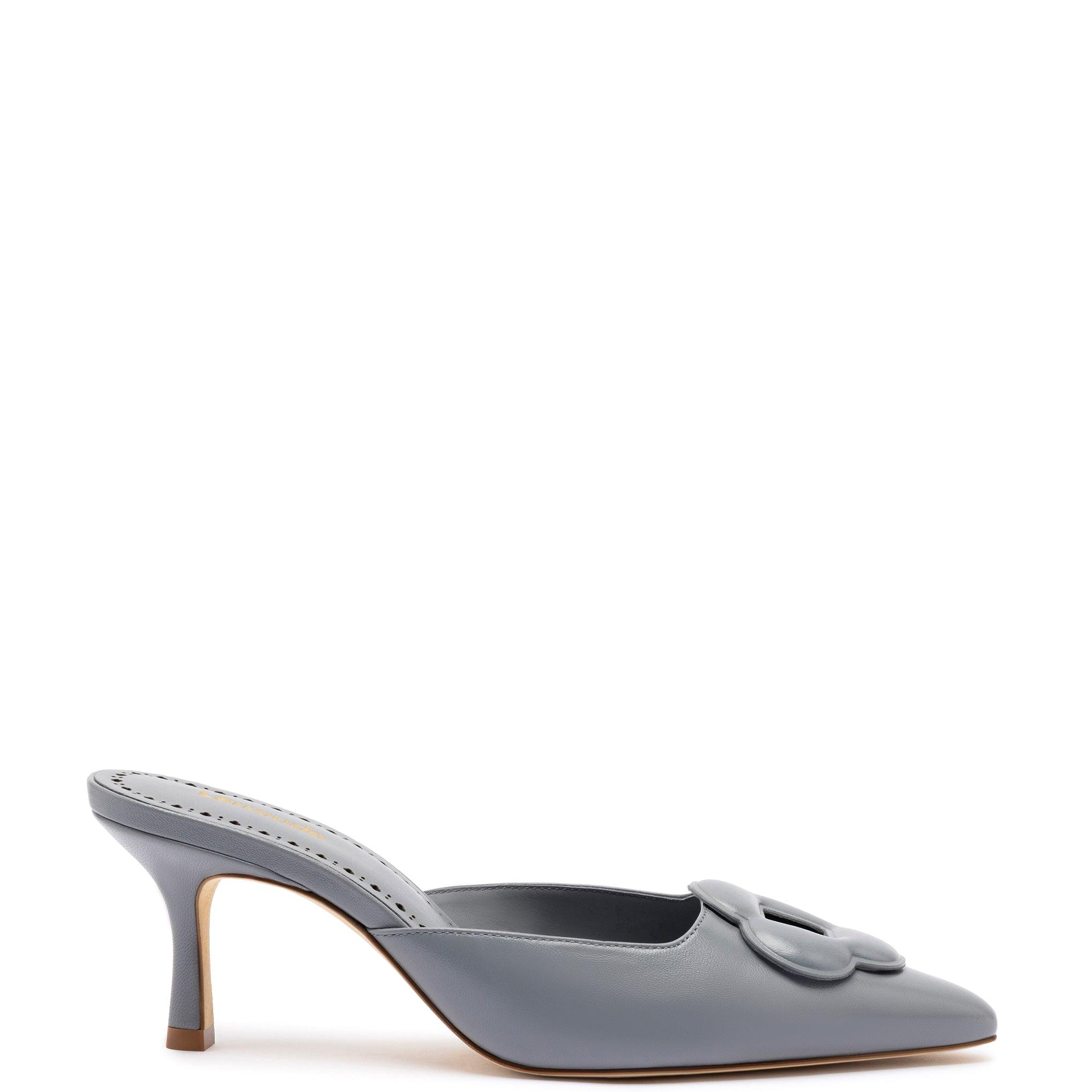 Flora Pump In Titanium Leather - Primm's