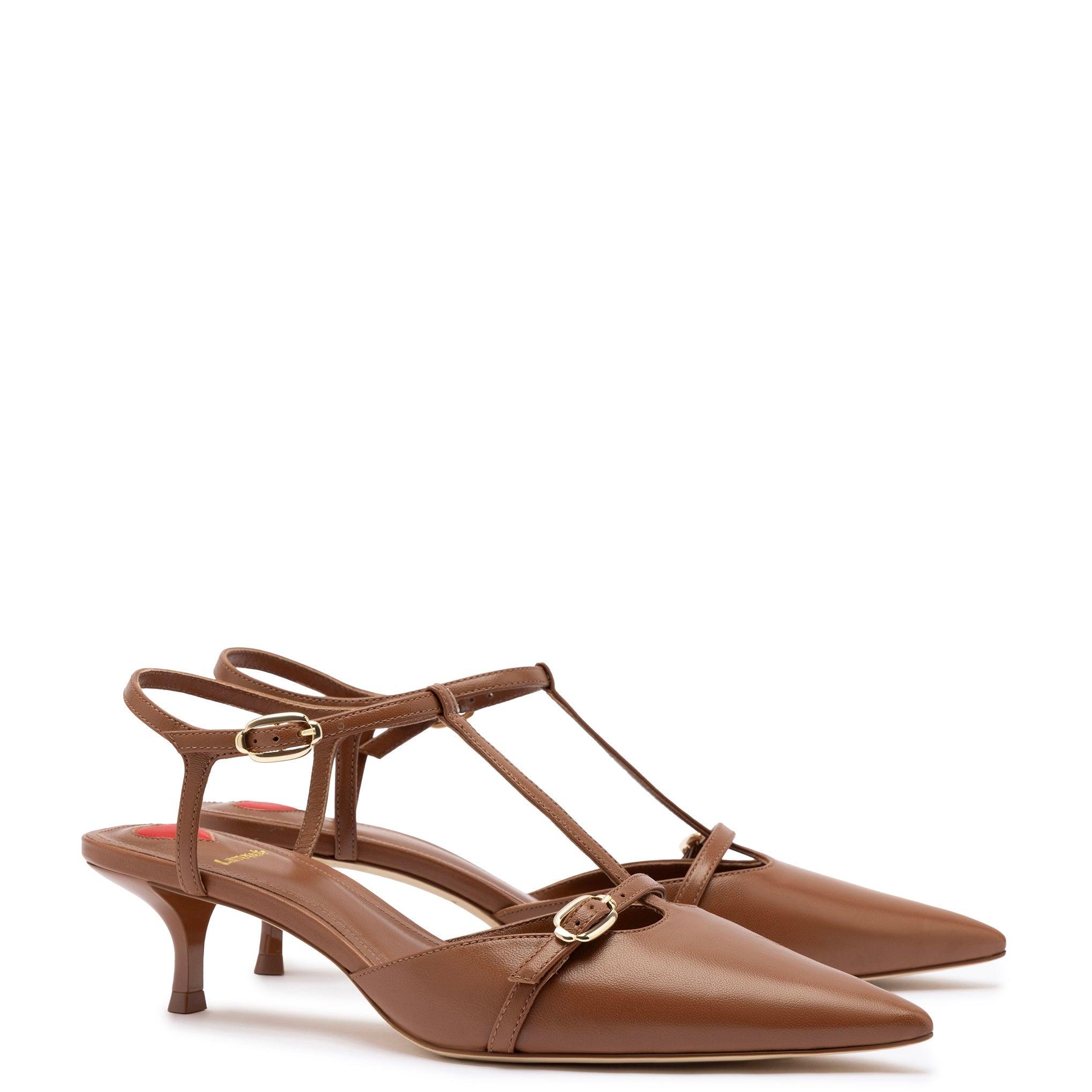 Grace Pump In Caramel Leather - Primm's