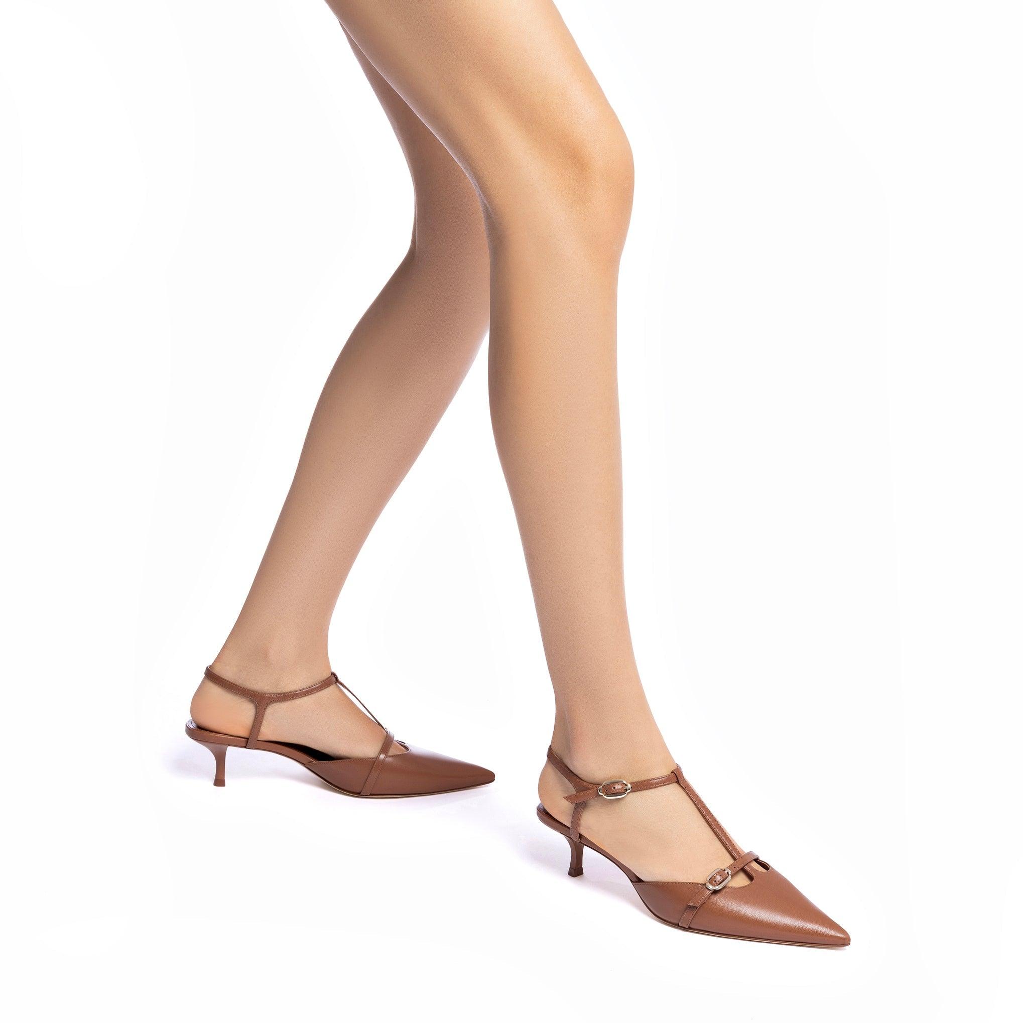 Grace Pump In Caramel Leather - Primm's