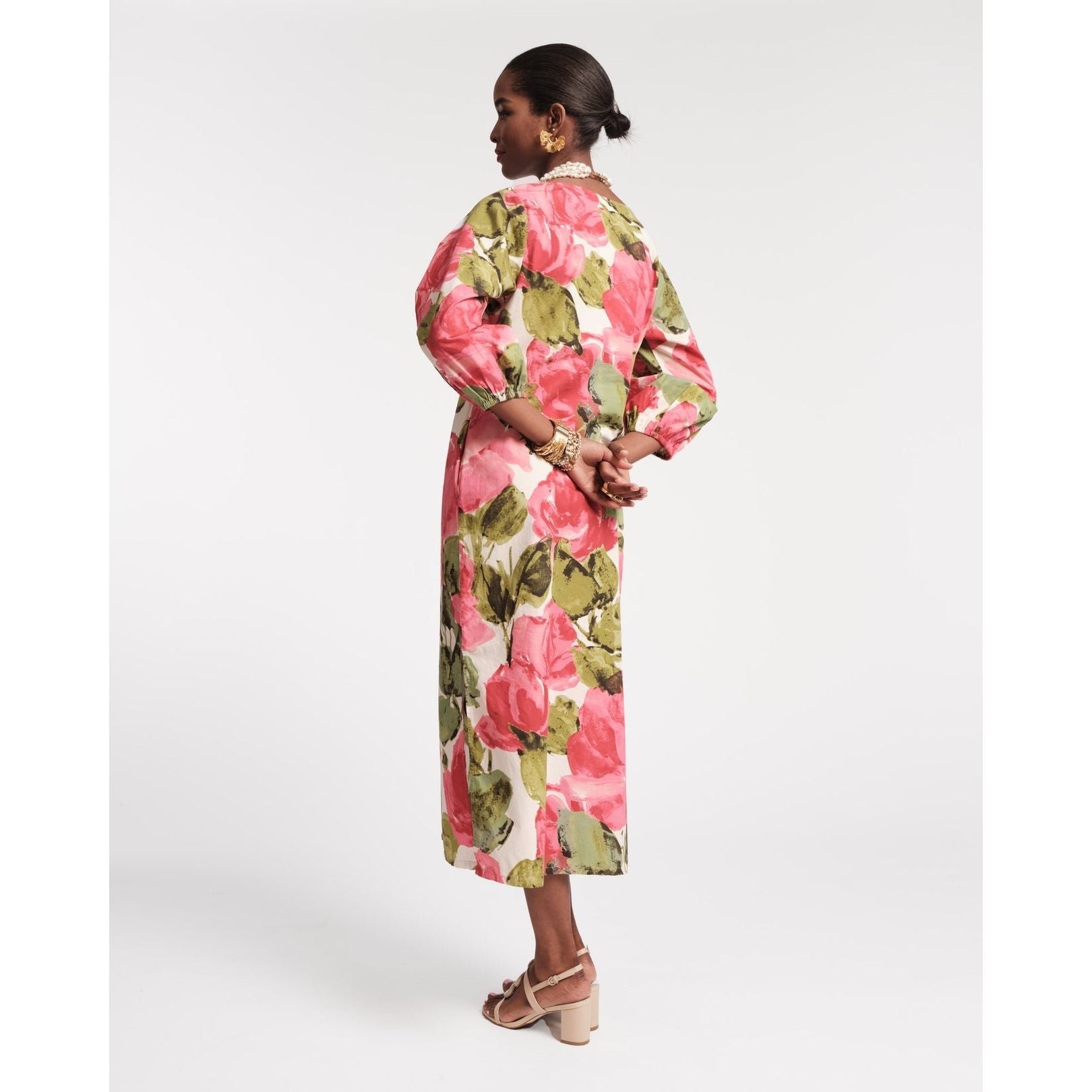 Frances Valentine Minnow Maxi Dress Pretty Peonies