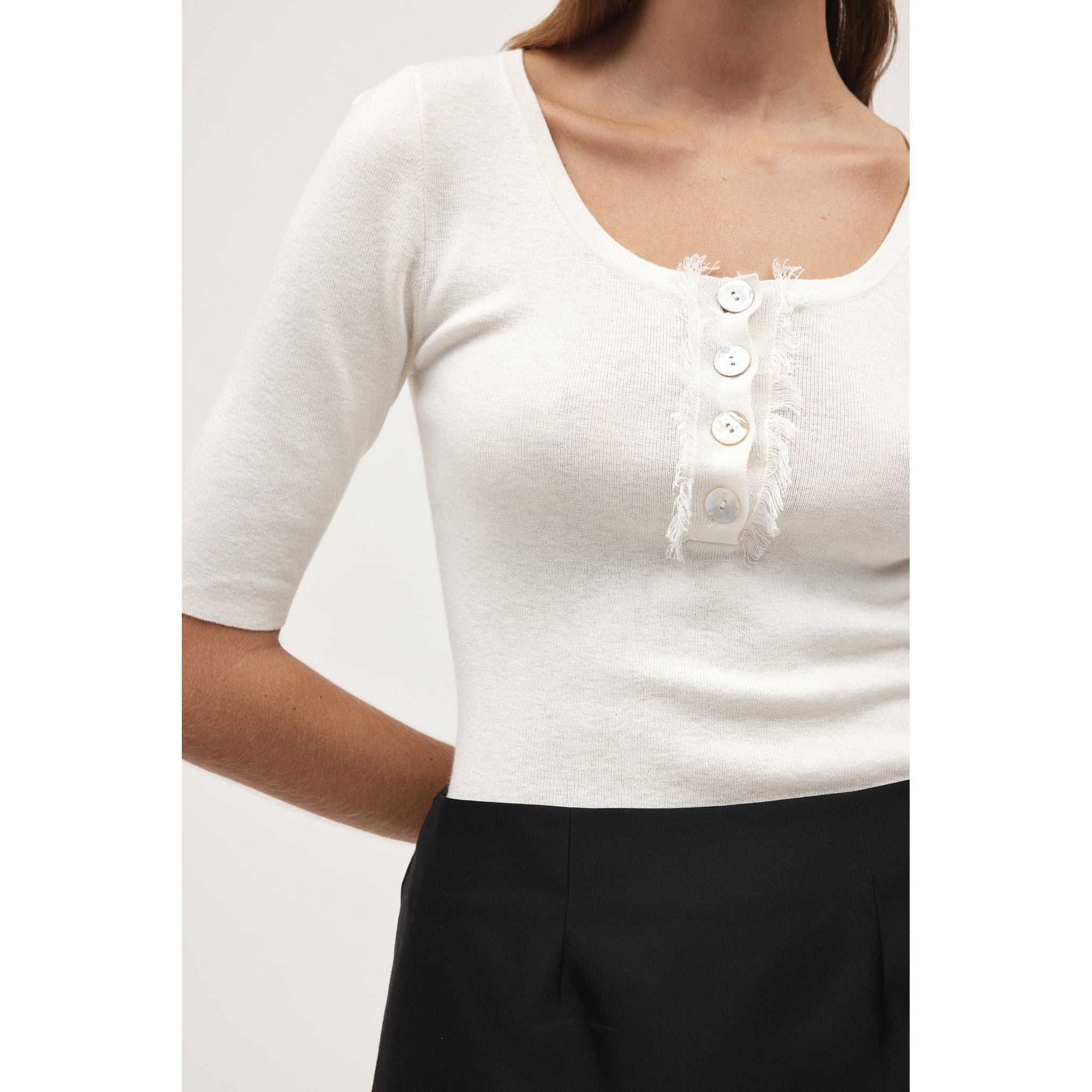 Marle Shona Top Ivory