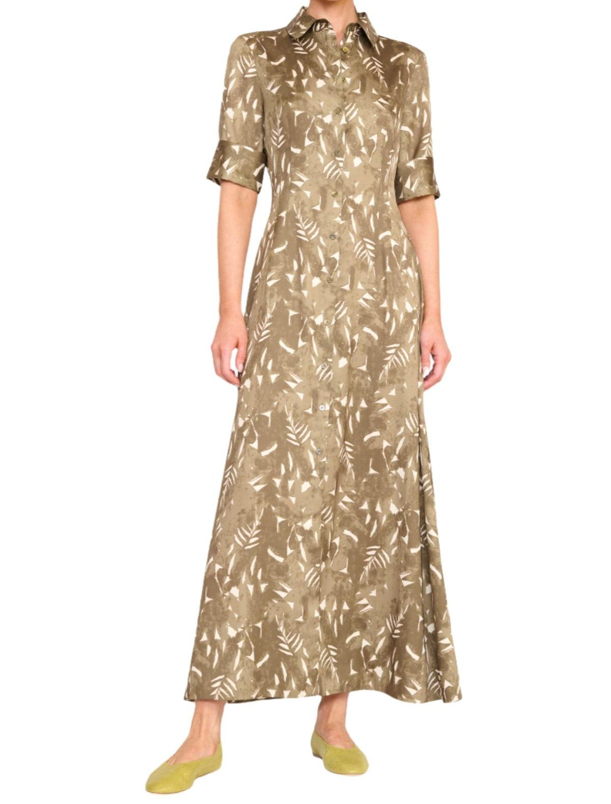 Staud Joan Dress Painted Palm Dress - Primm's