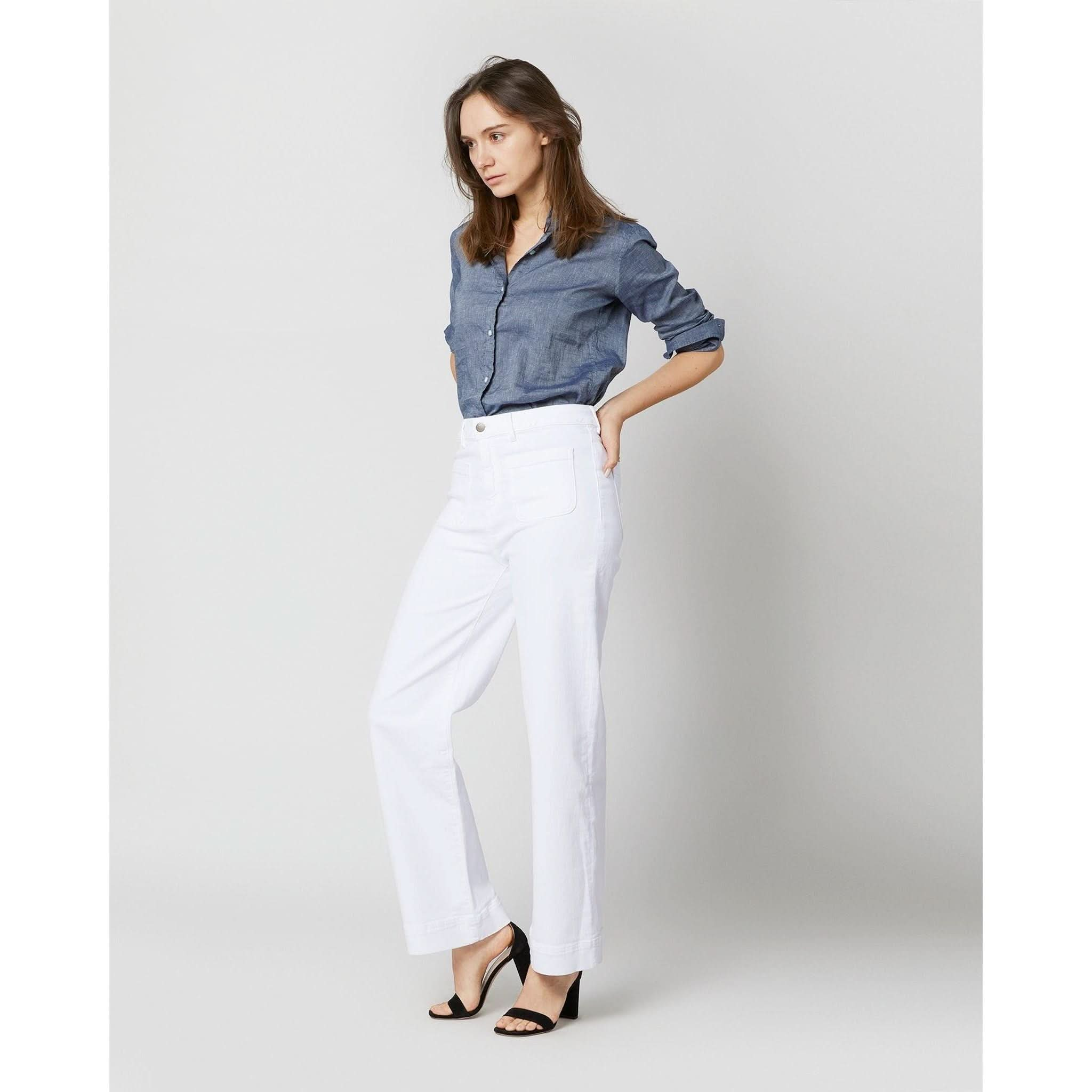 Women's White Jeans | Column Pocket Jeans | Primm's