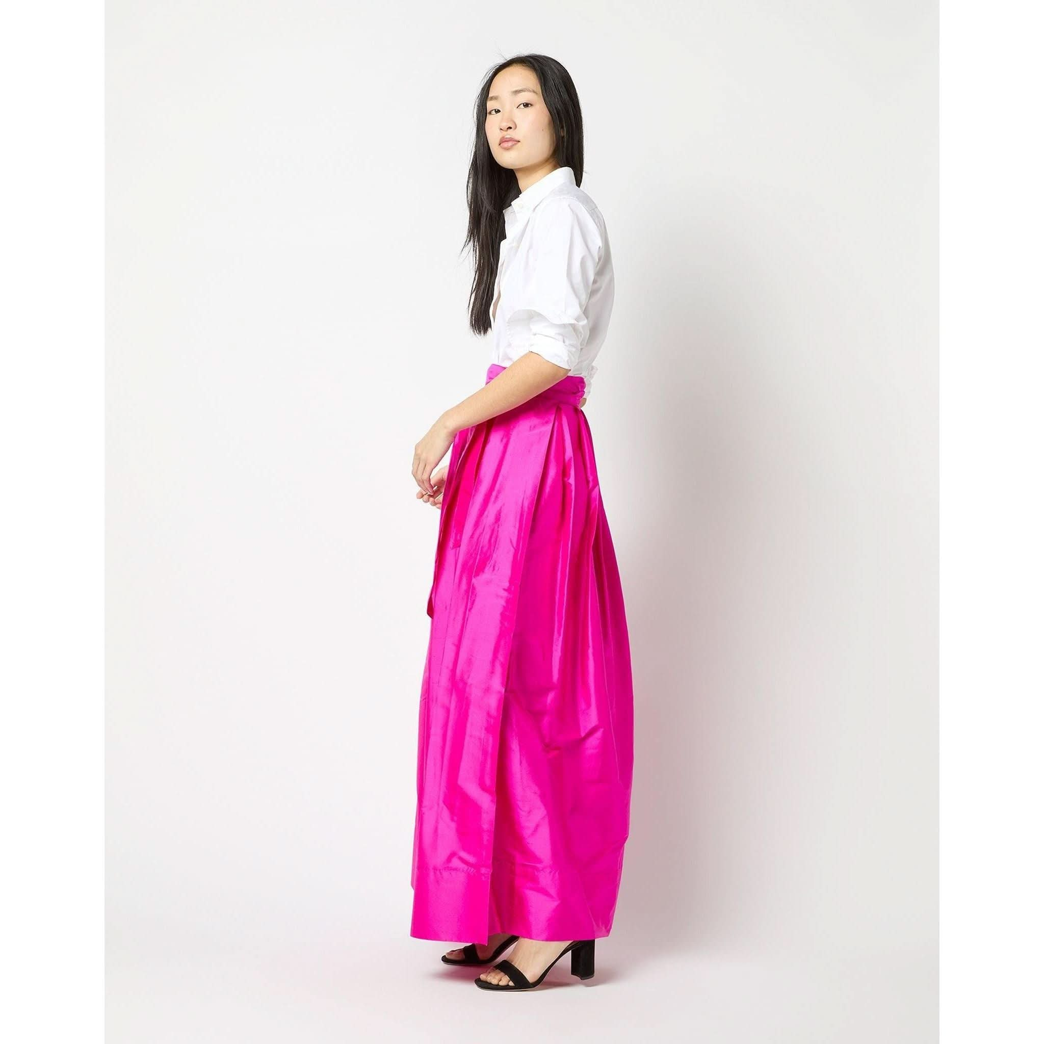 Long Pink Skirts | Ann Mashburn Wrap Skirt | Primm's