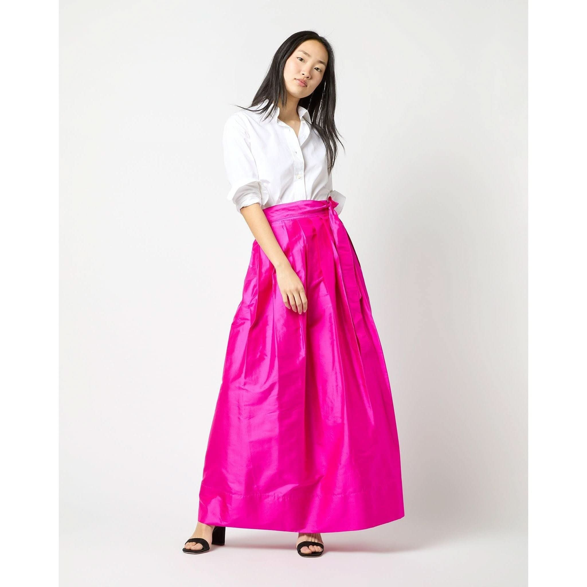 Long Pink Skirts | Ann Mashburn Wrap Skirt | Primm's