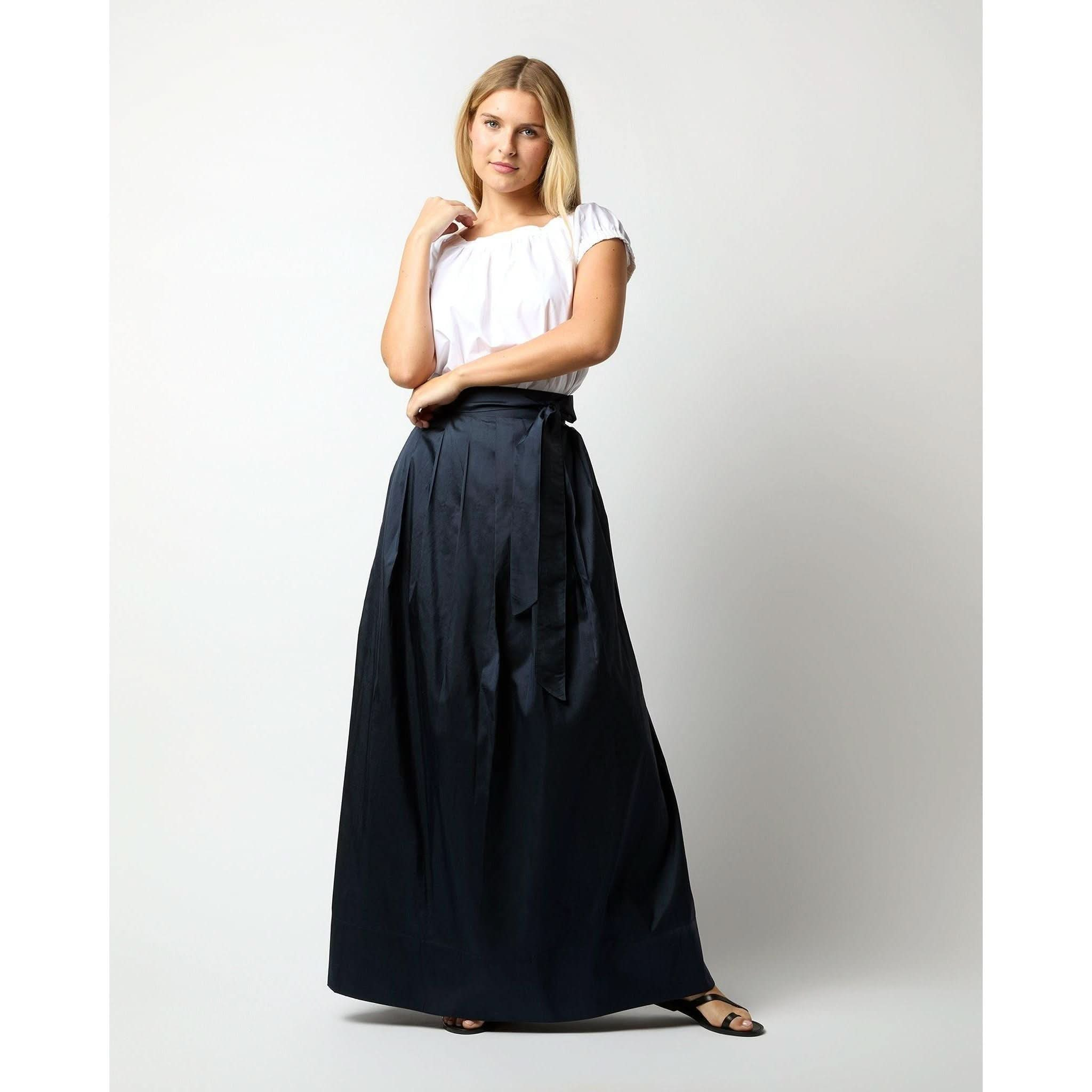 Black Wrap Skirts | Pleated Wrap Skirt | Primm's