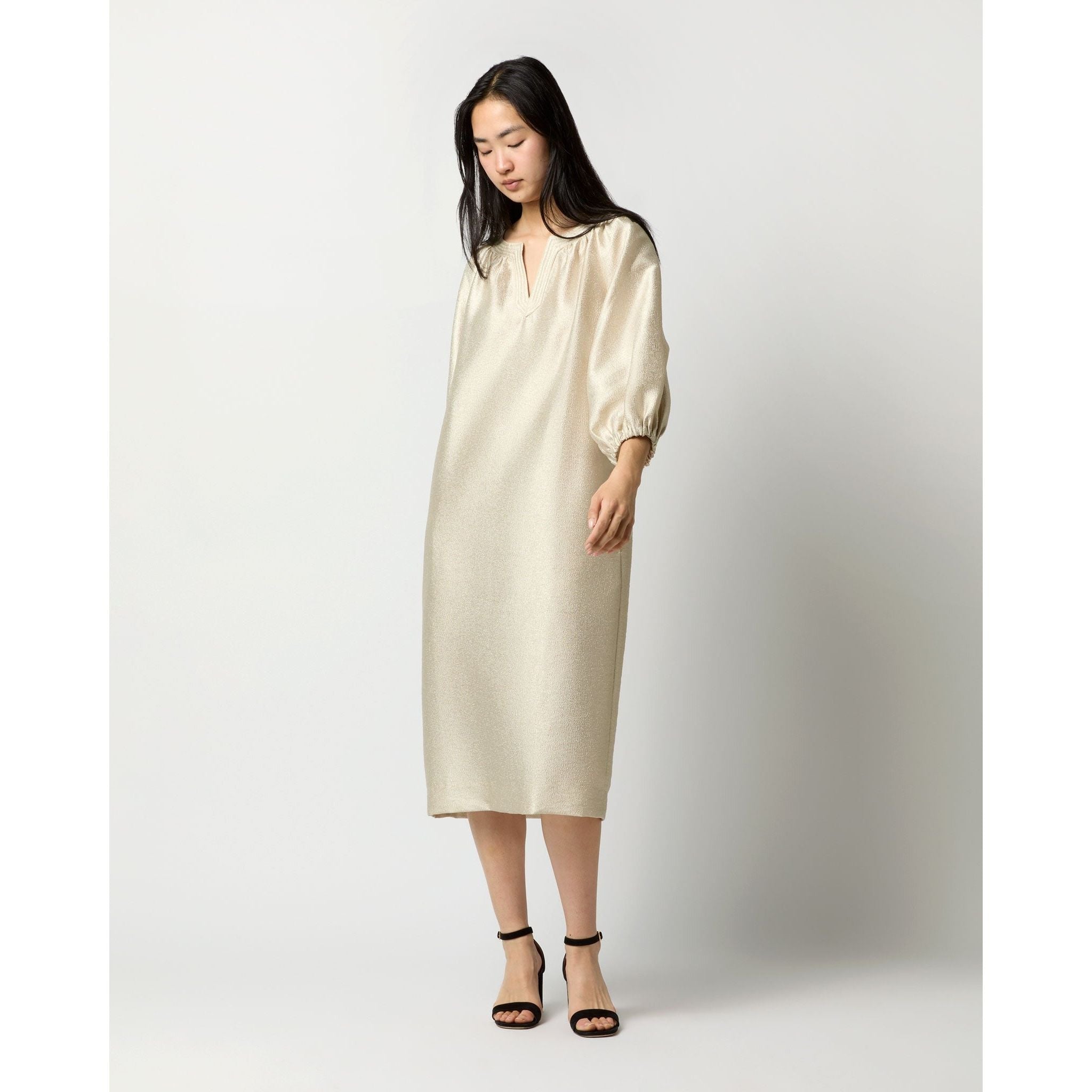 Ann Mashburn Trapunto Blouson Dress Plantino Cepe